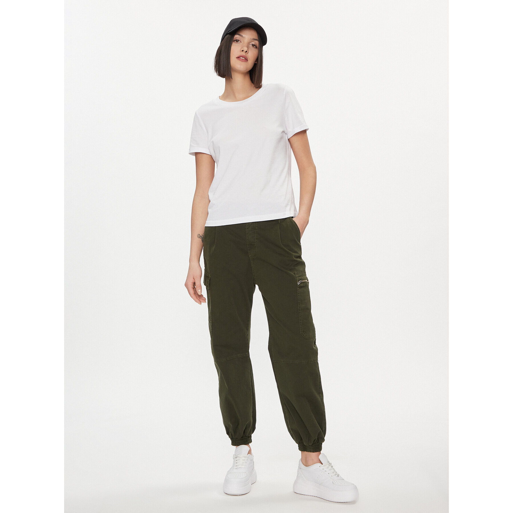 Please Joggers P2THCV9N2O Verde Baggy Fit - Pled.ro