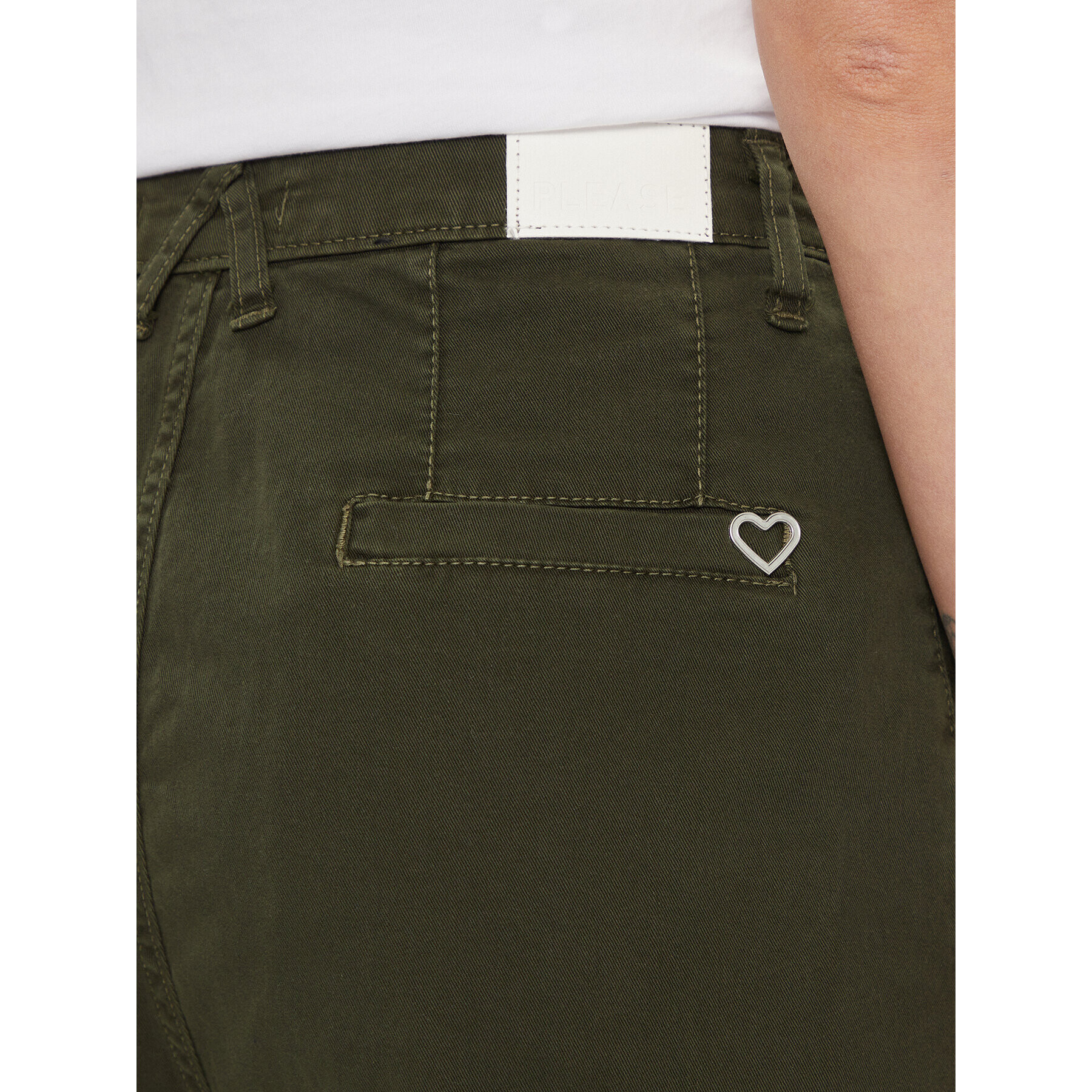 Please Joggers P2THCV9N2O Verde Baggy Fit - Pled.ro