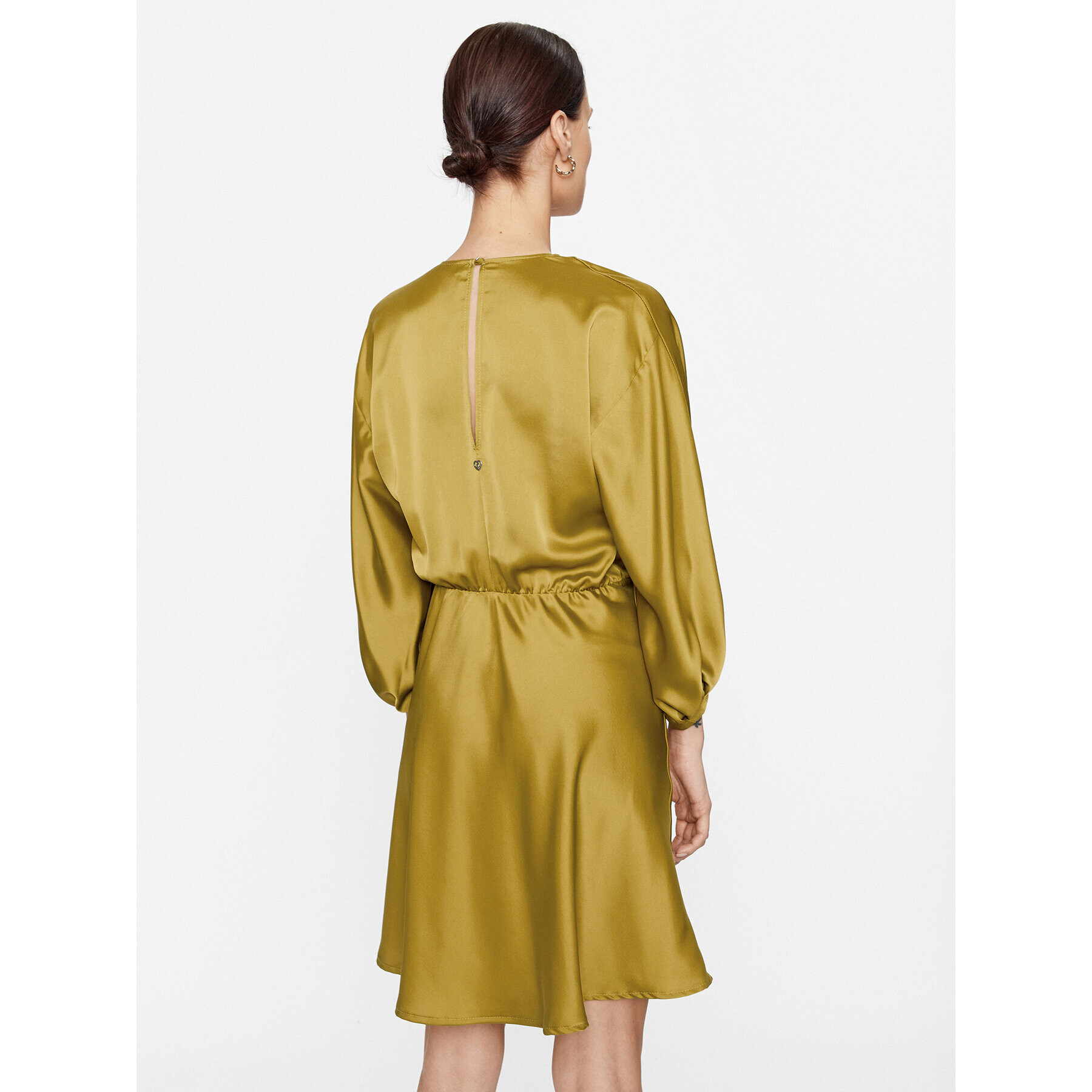 Please Rochie cocktail A1UYAYP000 Verde Regular Fit - Pled.ro