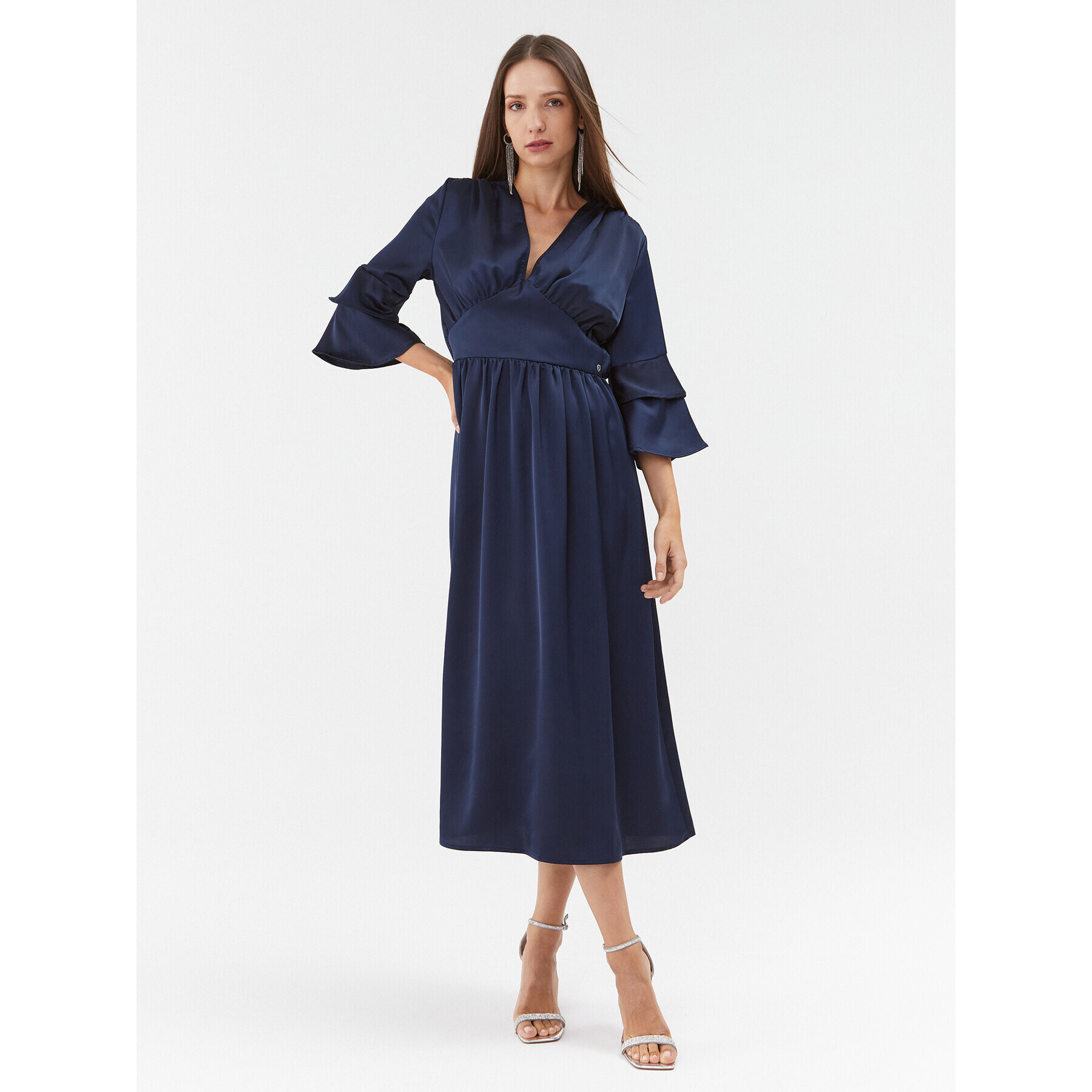 Please Rochie cocktail A1VAAYP000 Bleumarin Regular Fit - Pled.ro