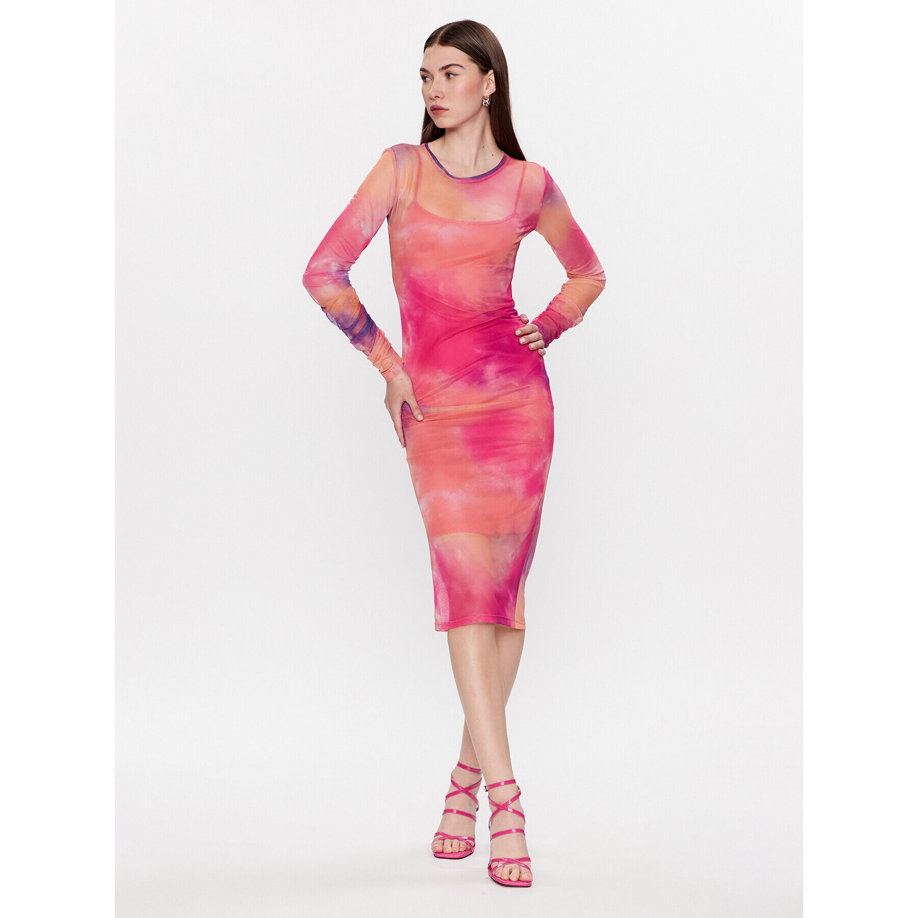 Please Rochie de zi A1PZBQP000 Colorat Regular Fit - Pled.ro