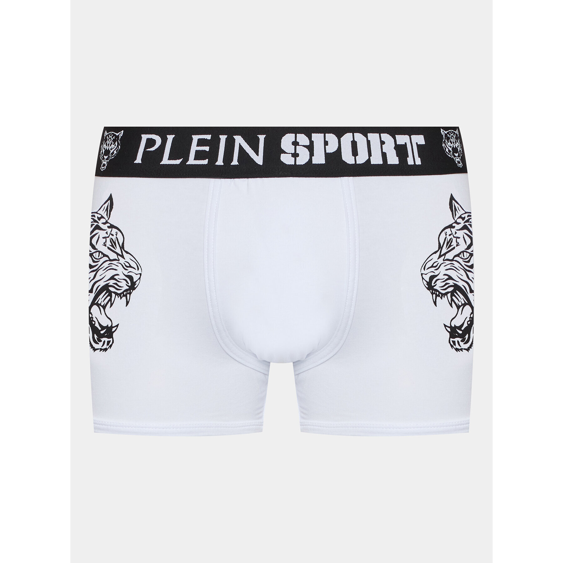 Plein Sport Boxeri Tiger SACC MUY0354 SJY001N Alb - Pled.ro