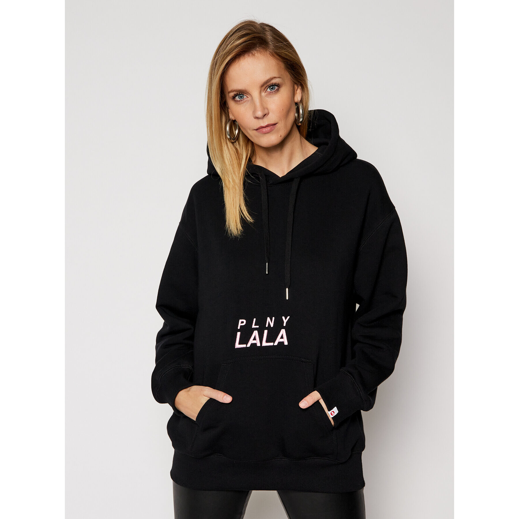 PLNY LALA Bluză Prima PL-BL-OO-00082 Negru Goodie Fit - Pled.ro