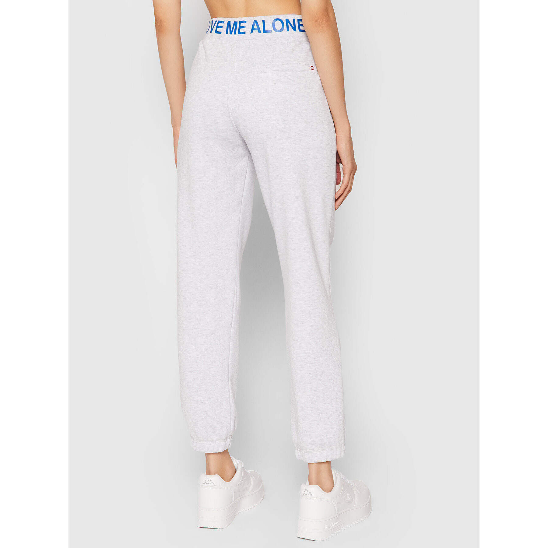 PLNY LALA Pantaloni trening Love Me Alone PL-SP-MS-00050 Gri Regular Fit - Pled.ro