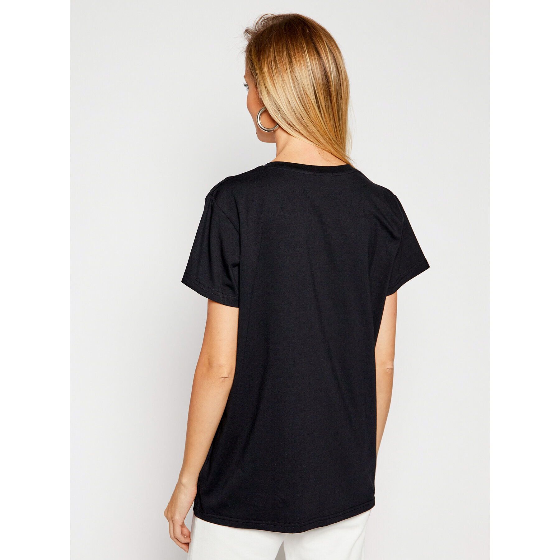 PLNY LALA Tricou PL-KO-VN-00126 Negru V-Neck Fit - Pled.ro