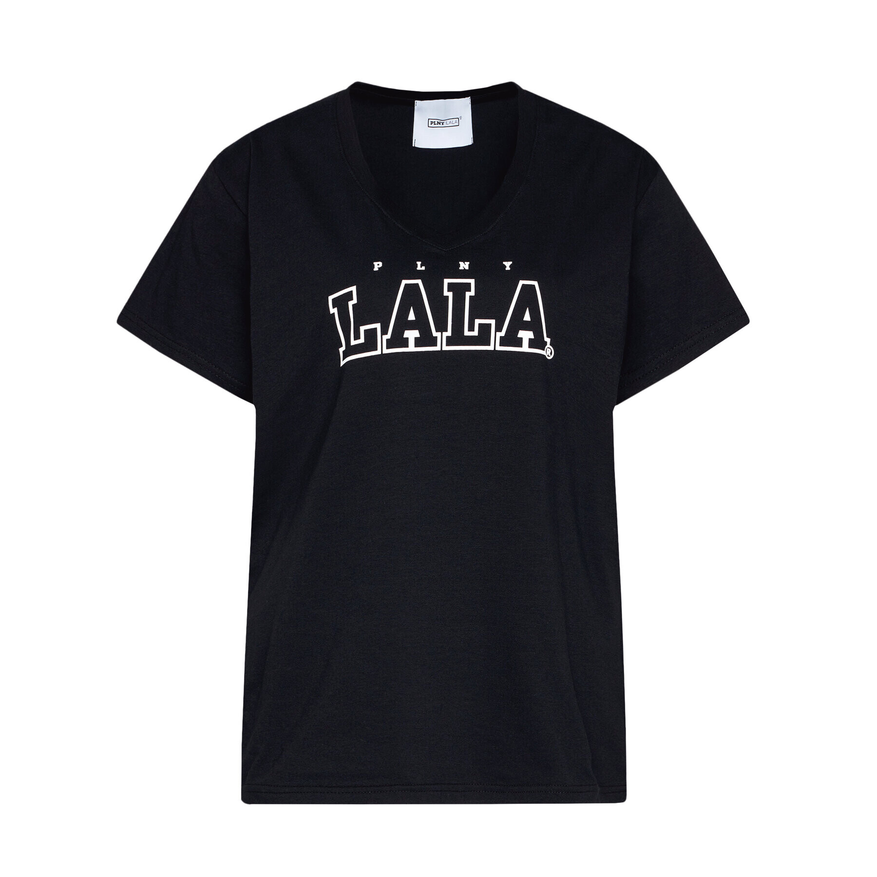 PLNY LALA Tricou PL-KO-VN-00126 Negru V-Neck Fit - Pled.ro