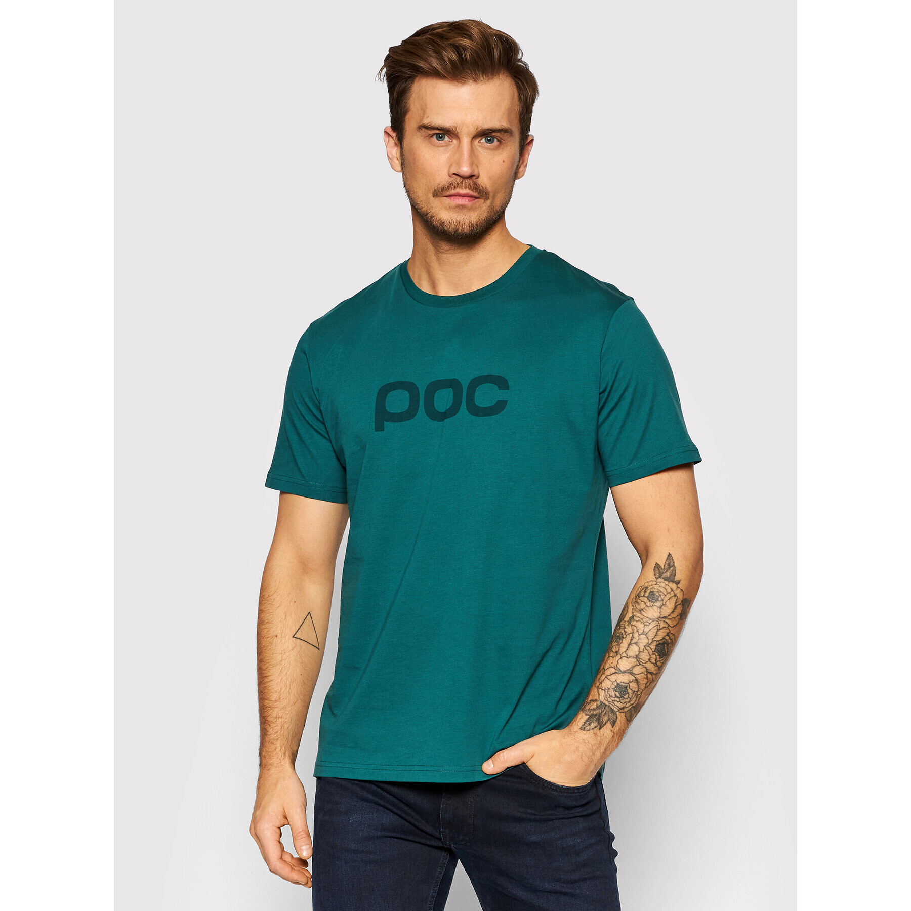 POC Tricou 61602 Verde Regular Fit - Pled.ro