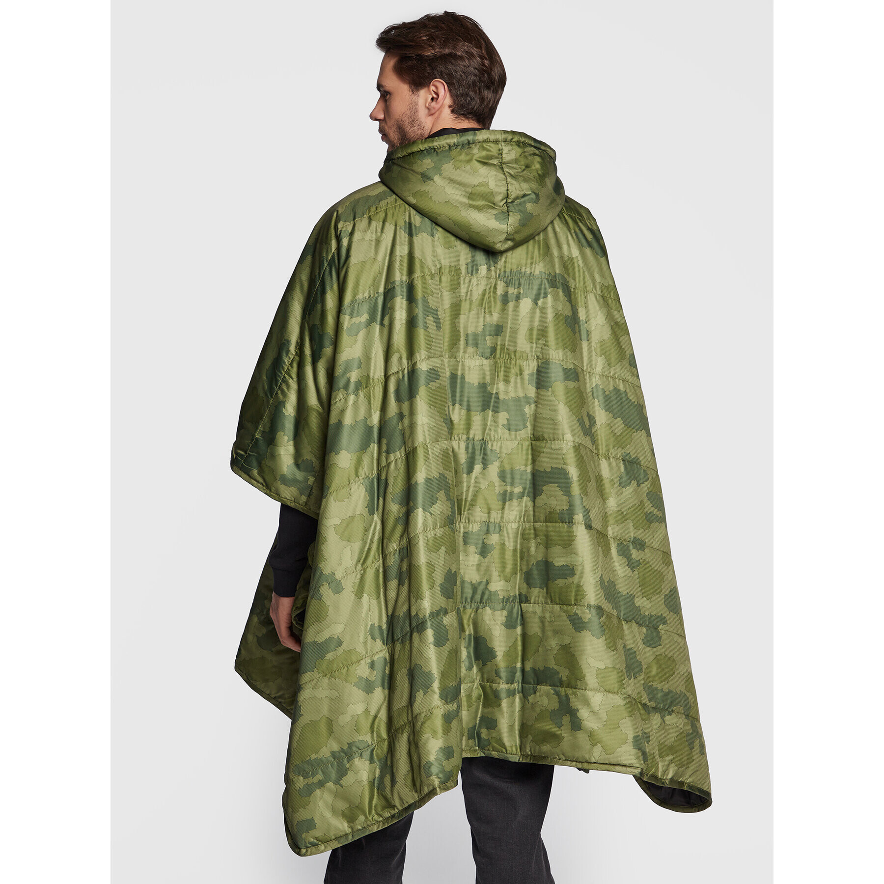 Poler Poncho 221ACU5601 Verde Relaxed Fit - Pled.ro