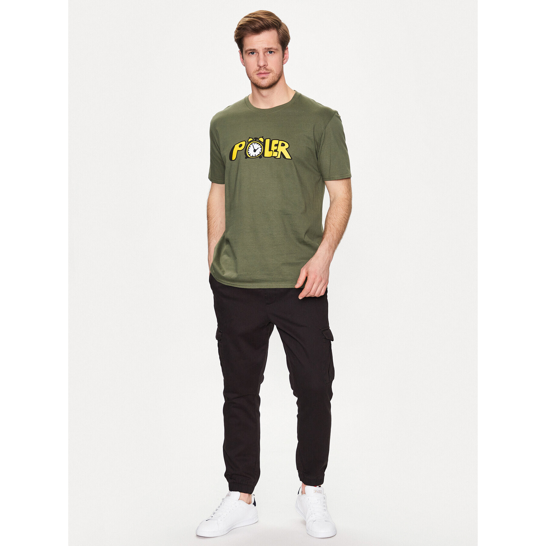 Poler Tricou 231APM2001 Verde Regular Fit - Pled.ro