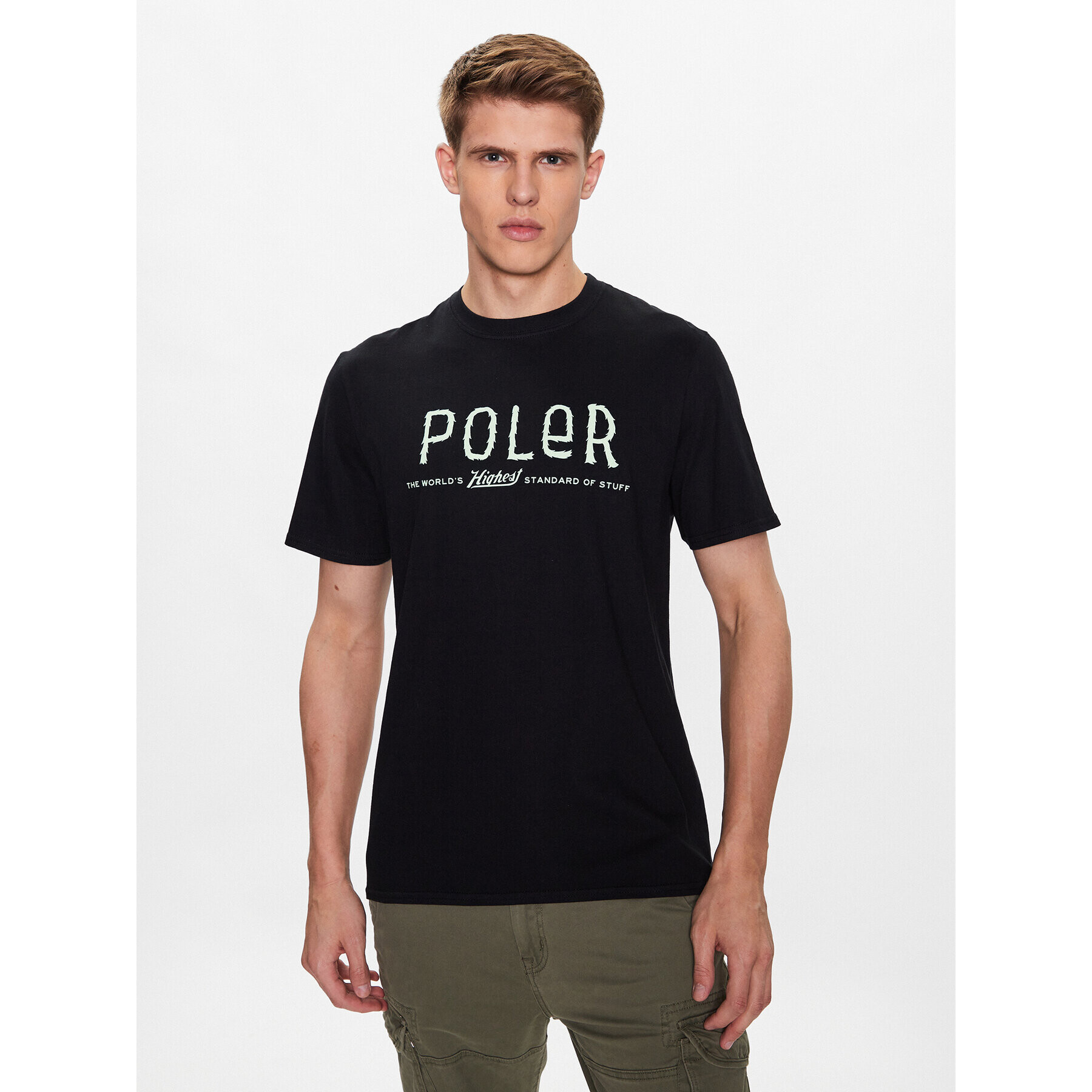 Poler Tricou 231APM2010 Negru Regular Fit - Pled.ro