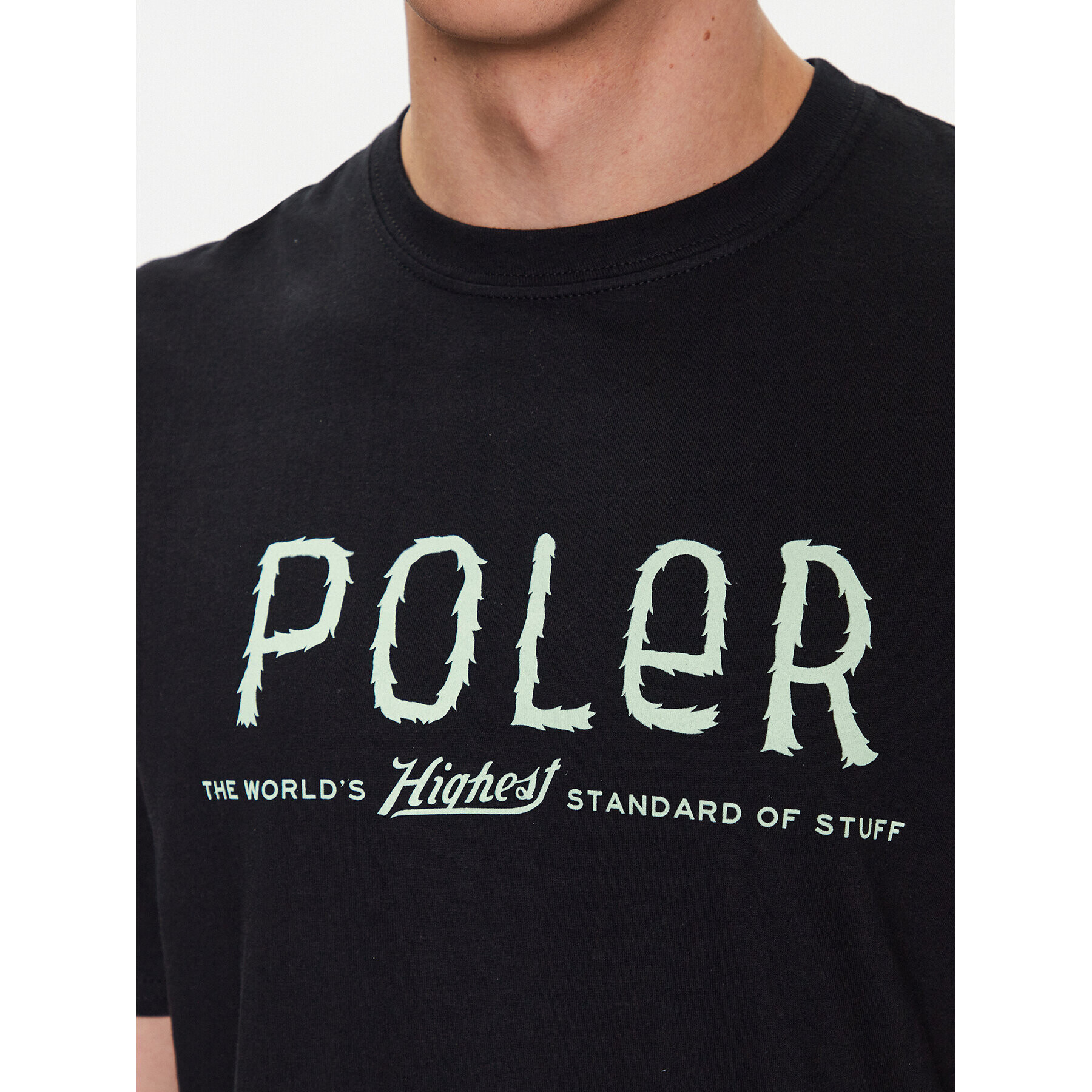 Poler Tricou 231APM2010 Negru Regular Fit - Pled.ro