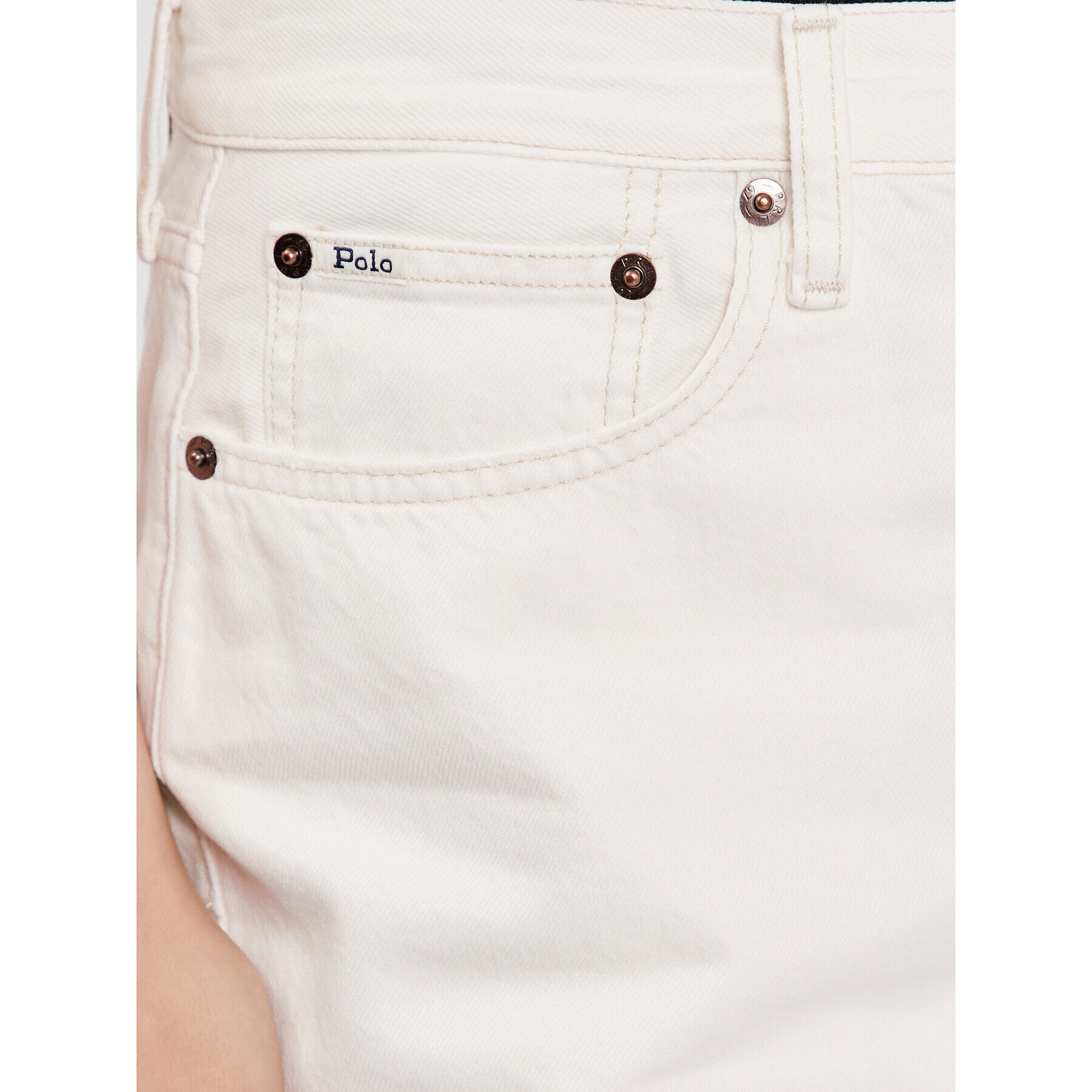 Polo Ralph Lauren Pantaloni scurți de blugi 211903408001 Alb Regular Fit - Pled.ro