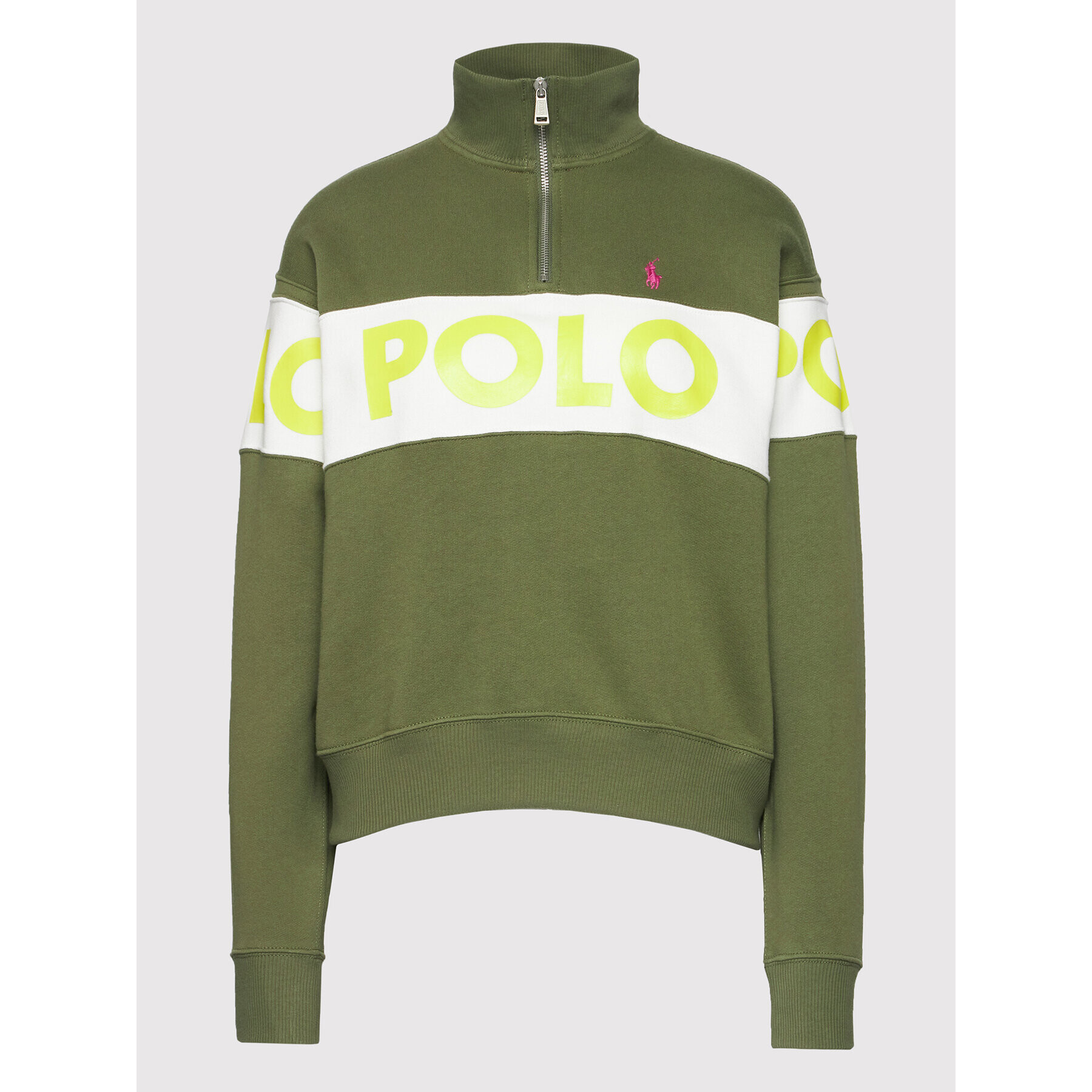 Polo Ralph Lauren Bluză 211856675001 Verde Relaxed Fit - Pled.ro