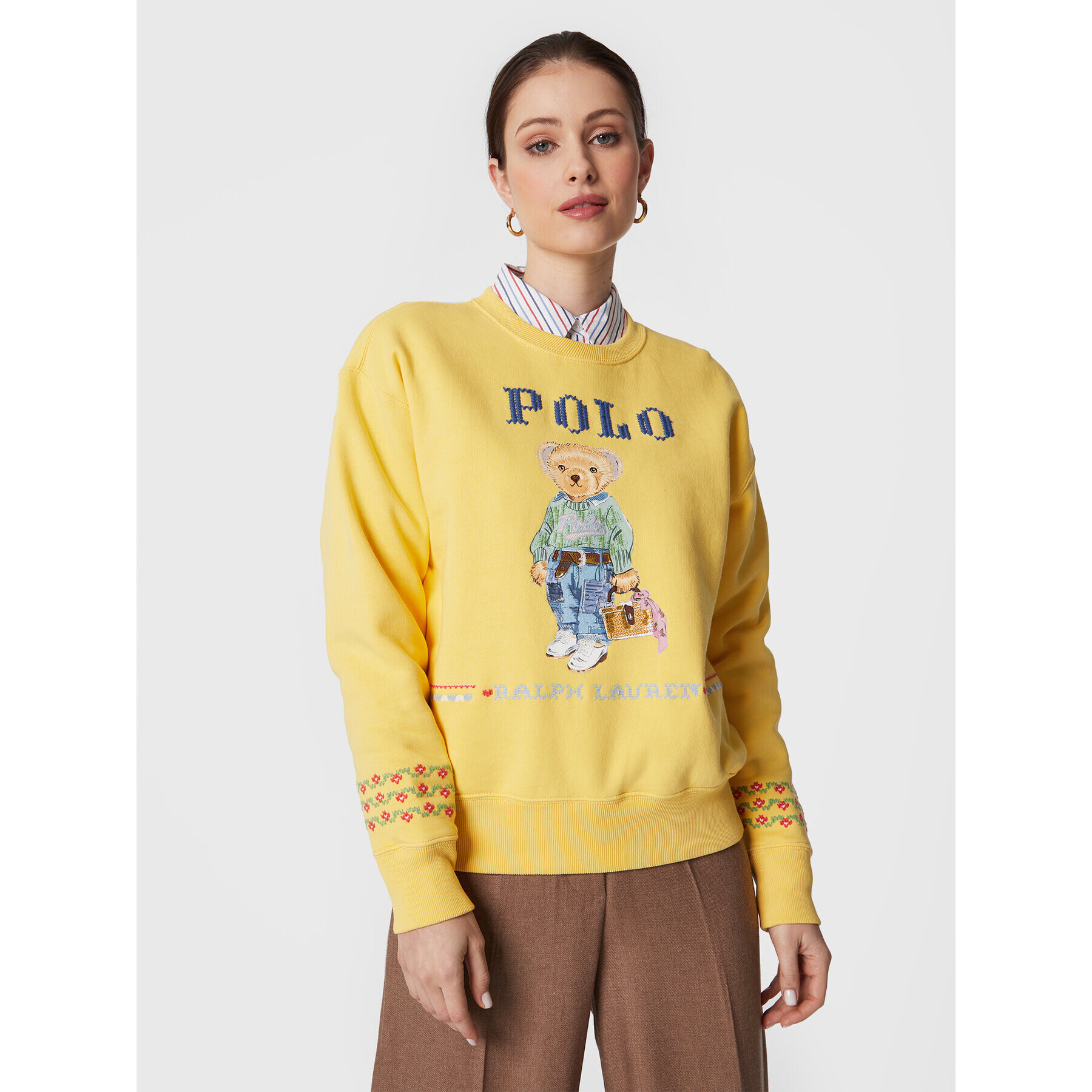 Polo Ralph Lauren Bluză 211872981 Galben Relaxed Fit - Pled.ro