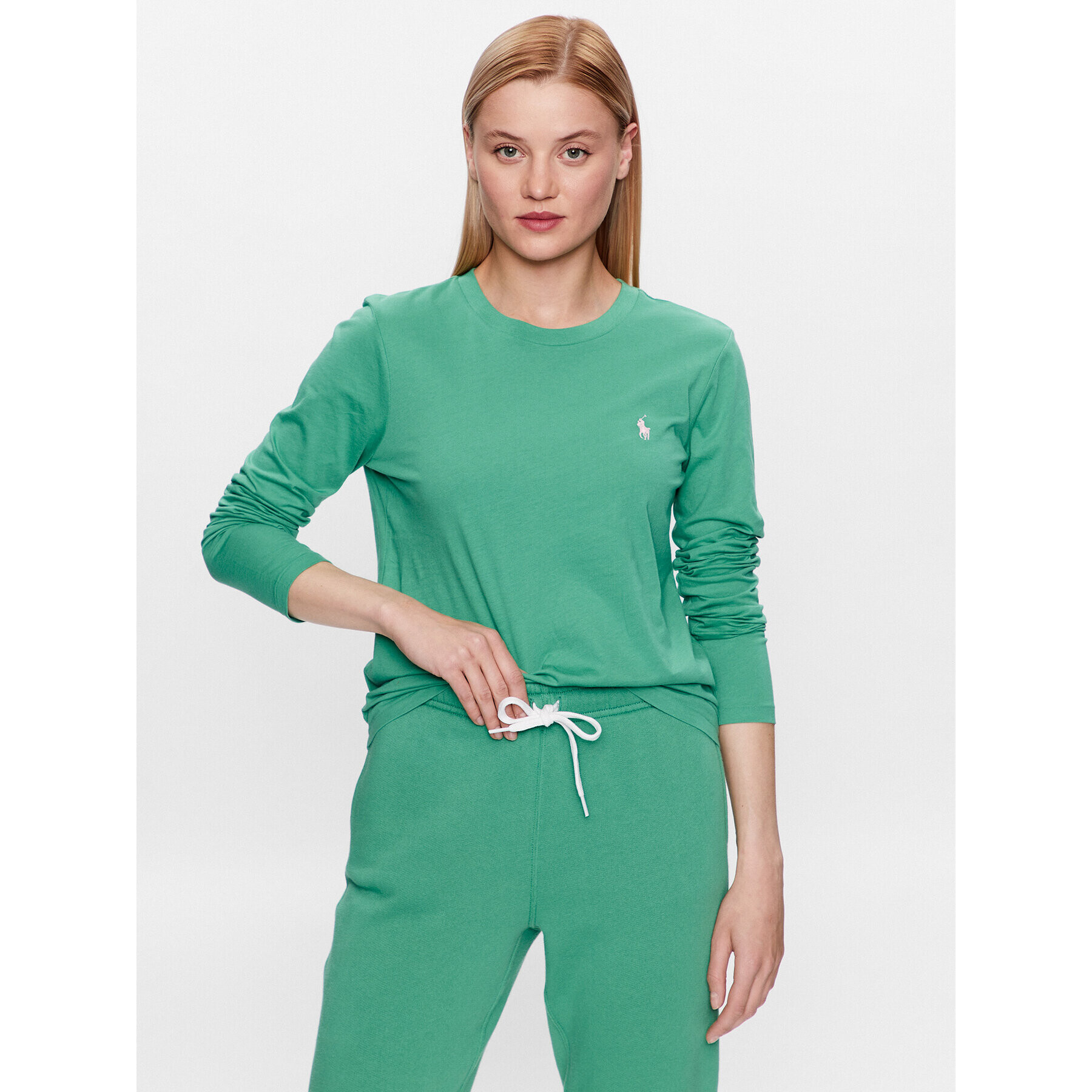 Polo Ralph Lauren Bluză 211898699011 Verde Regular Fit - Pled.ro