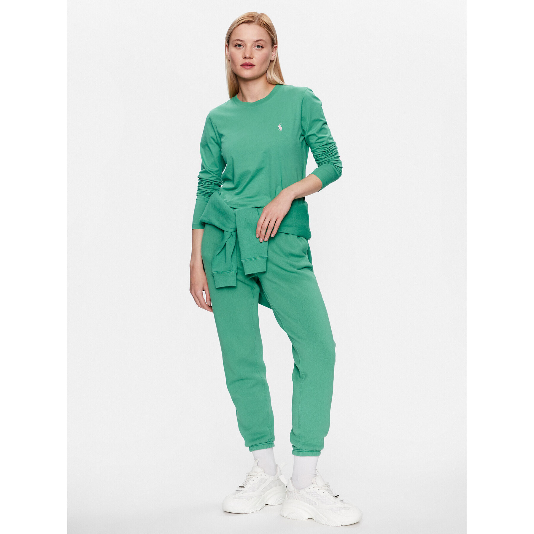 Polo Ralph Lauren Bluză 211898699011 Verde Regular Fit - Pled.ro