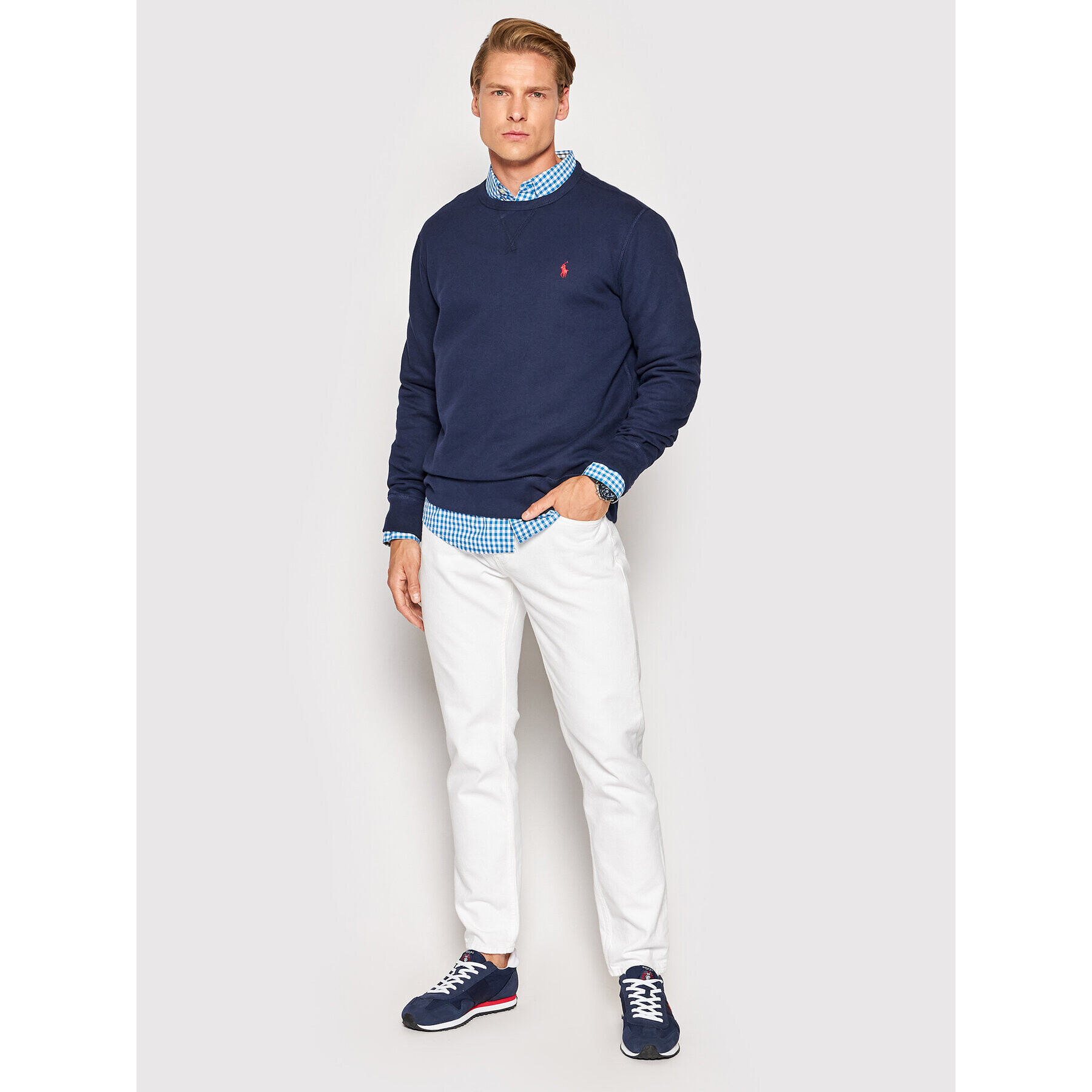 Polo Ralph Lauren Bluză 710766772003 Bleumarin Regular Fit - Pled.ro