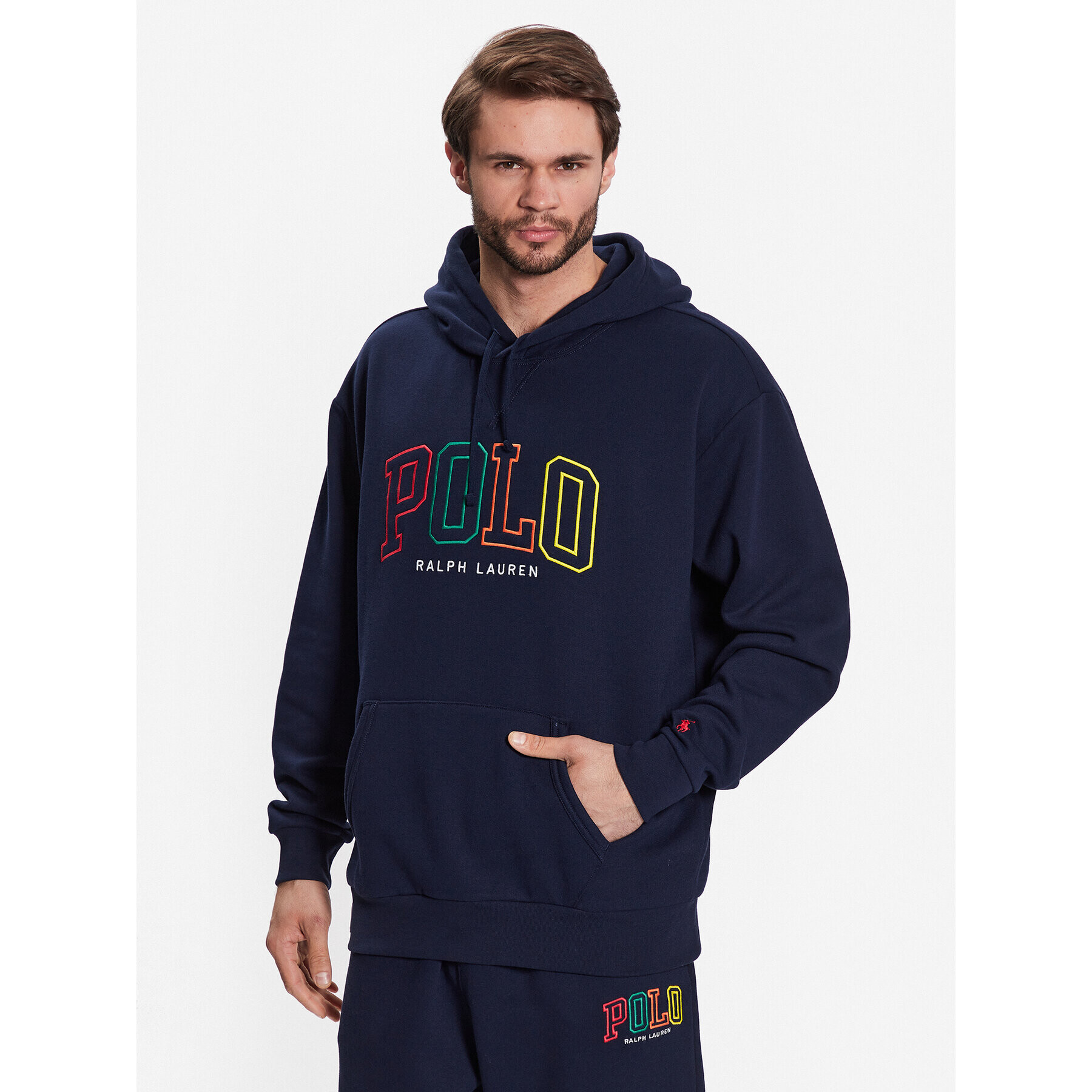 Polo Ralph Lauren Bluză 710899182001 Bleumarin Relaxed Fit - Pled.ro