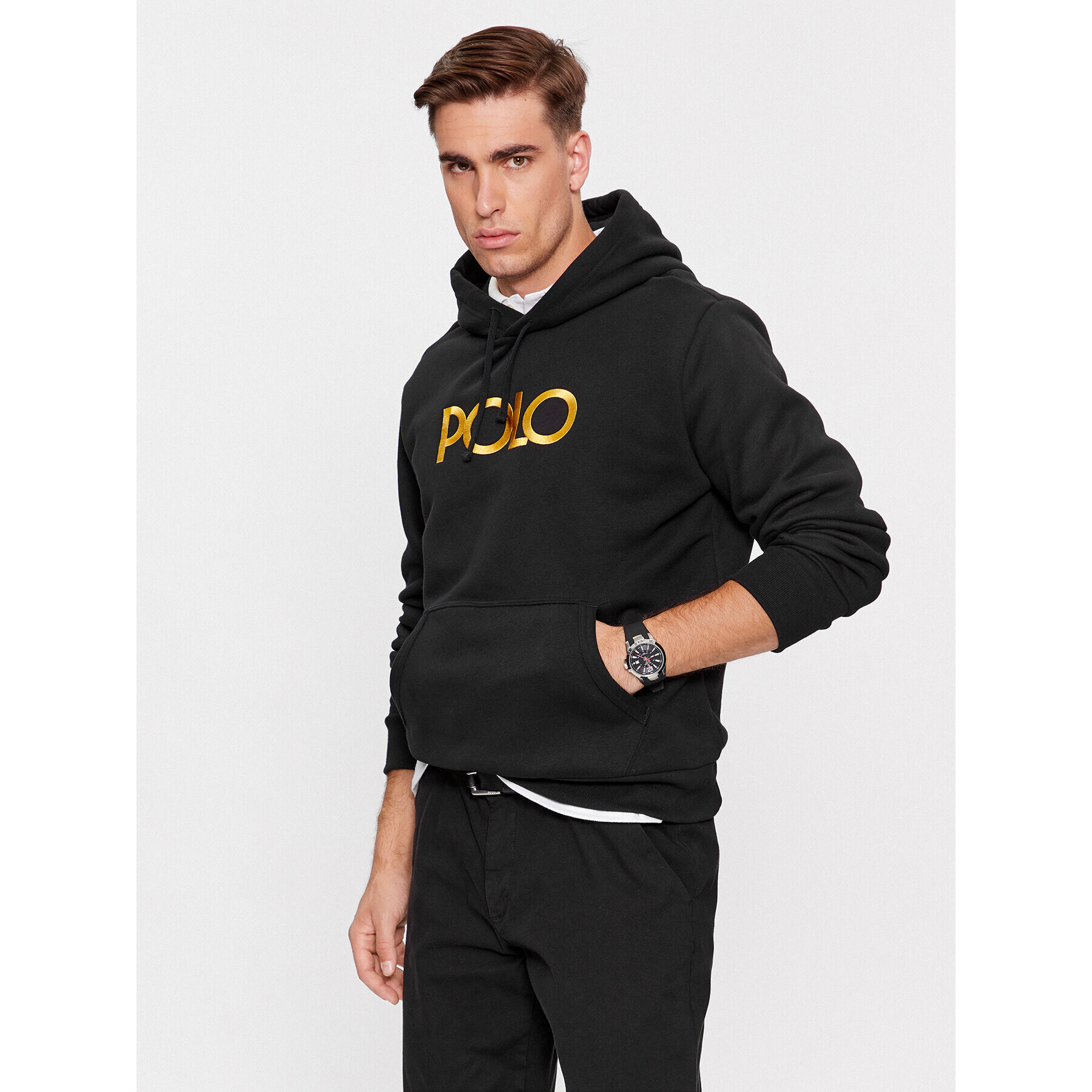 Polo Ralph Lauren Bluză 710920211001 Negru Regular Fit - Pled.ro