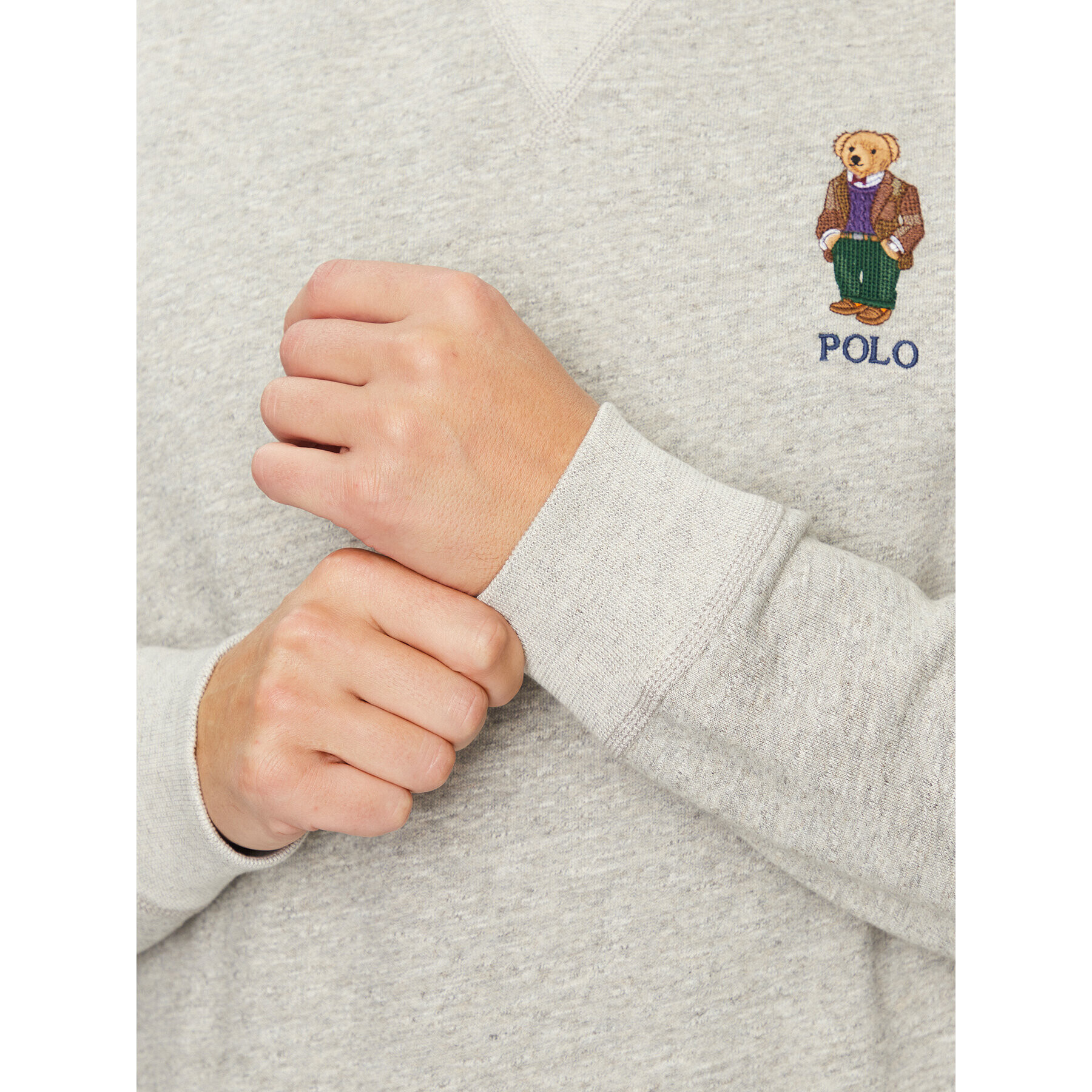 Polo Ralph Lauren Bluză 710920438001 Gri Regular Fit - Pled.ro