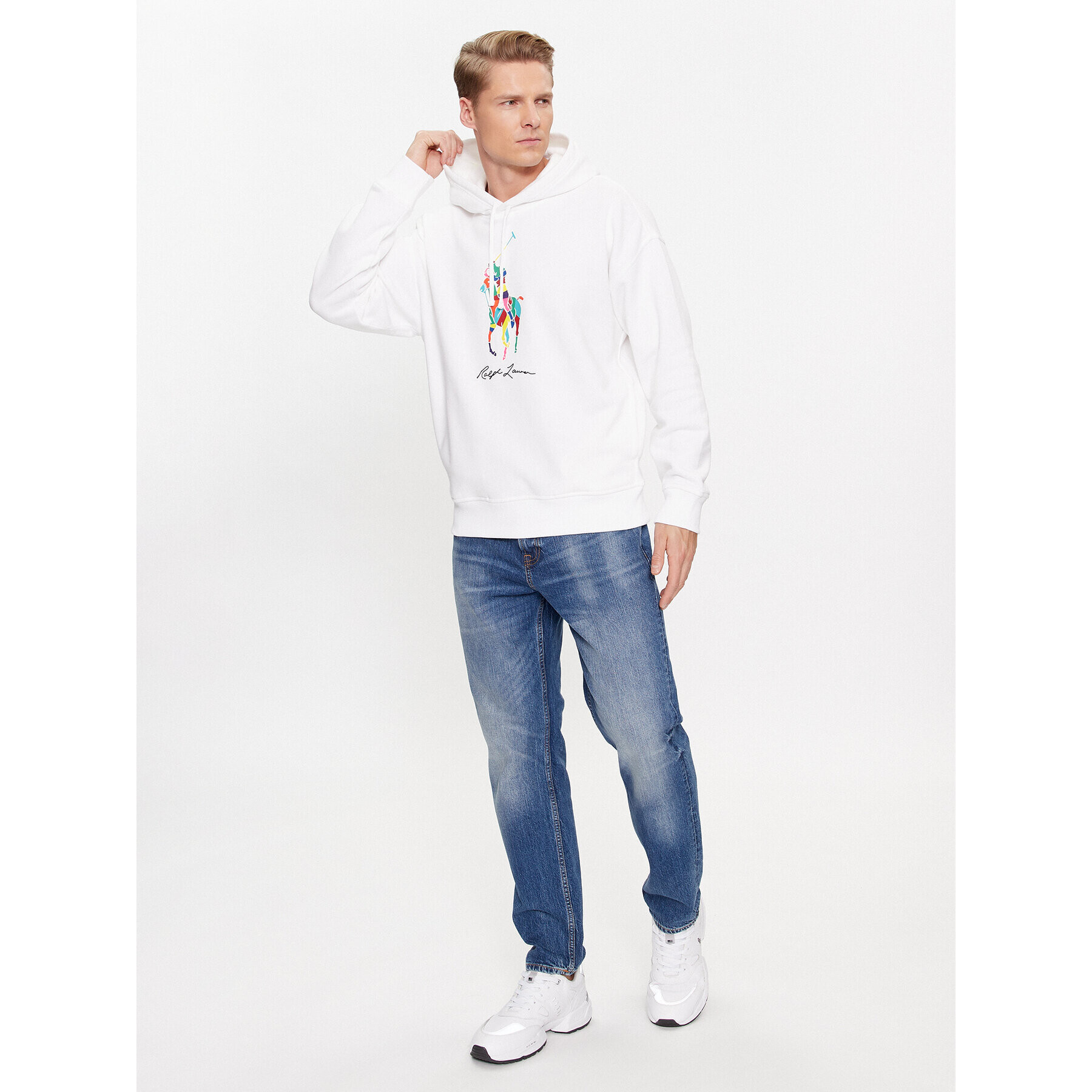 Polo Ralph Lauren Bluză 710926613001 Alb Relaxed Fit - Pled.ro