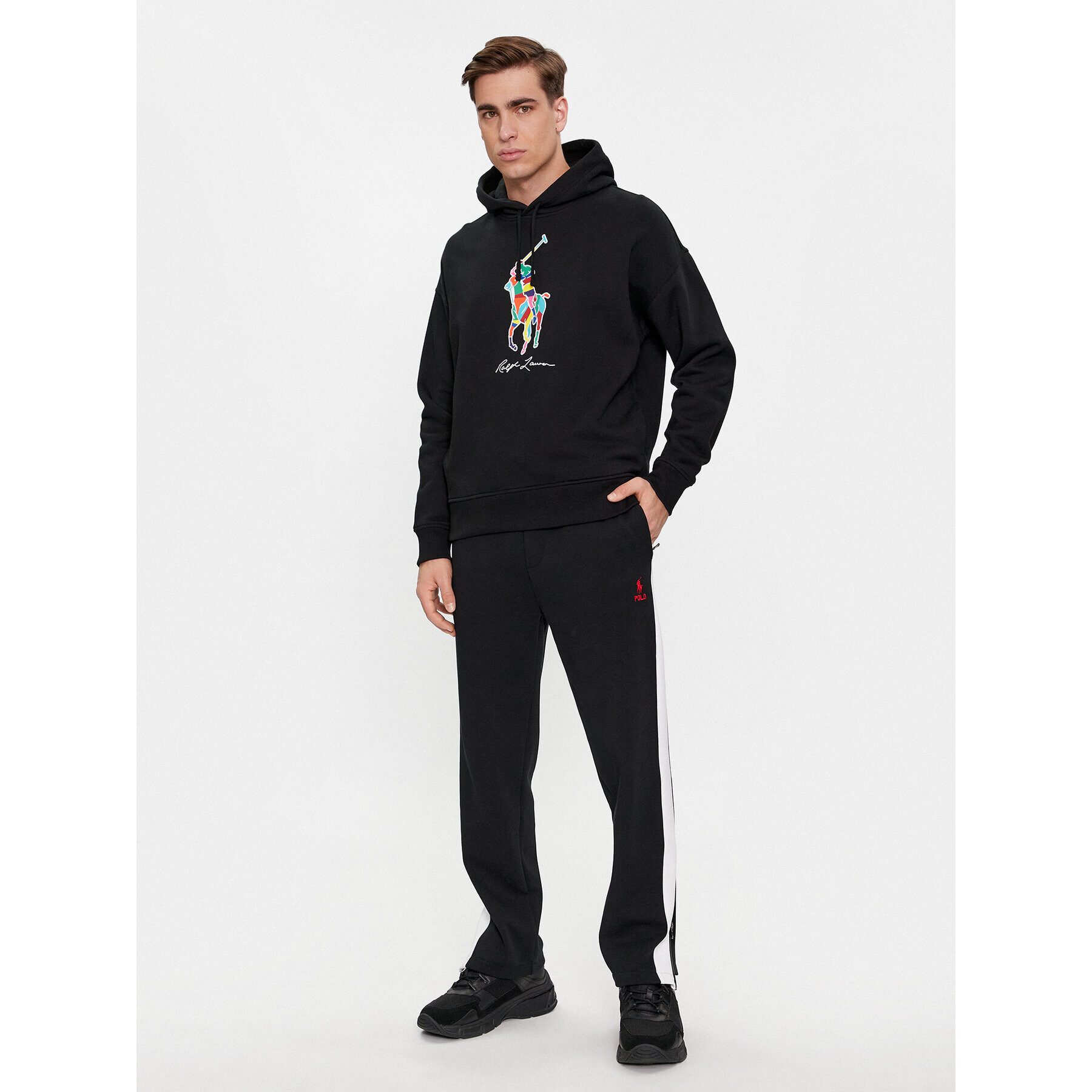 Polo Ralph Lauren Bluză 710926613002 Negru Relaxed Fit - Pled.ro