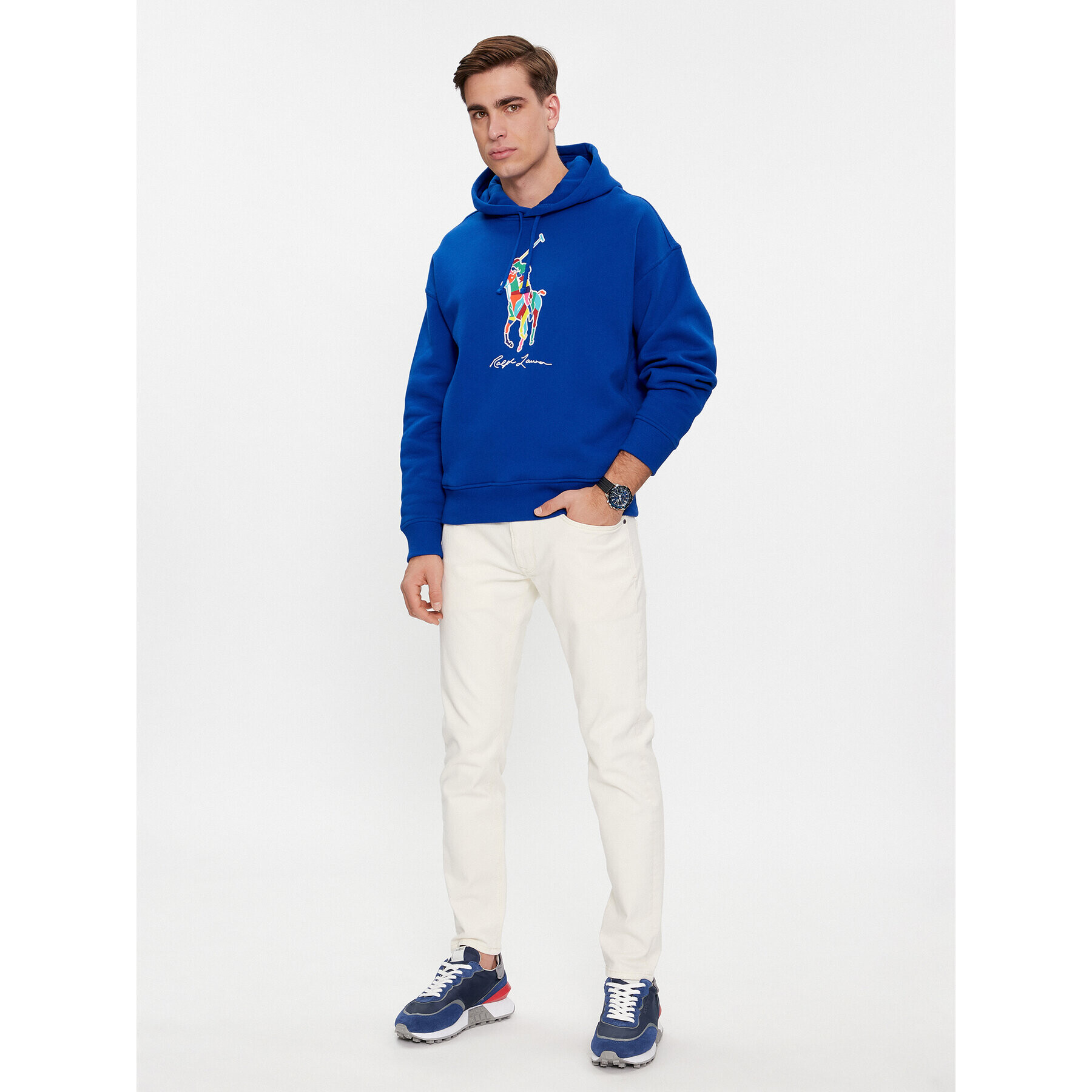 Polo Ralph Lauren Bluză 710926613003 Albastru Relaxed Fit - Pled.ro