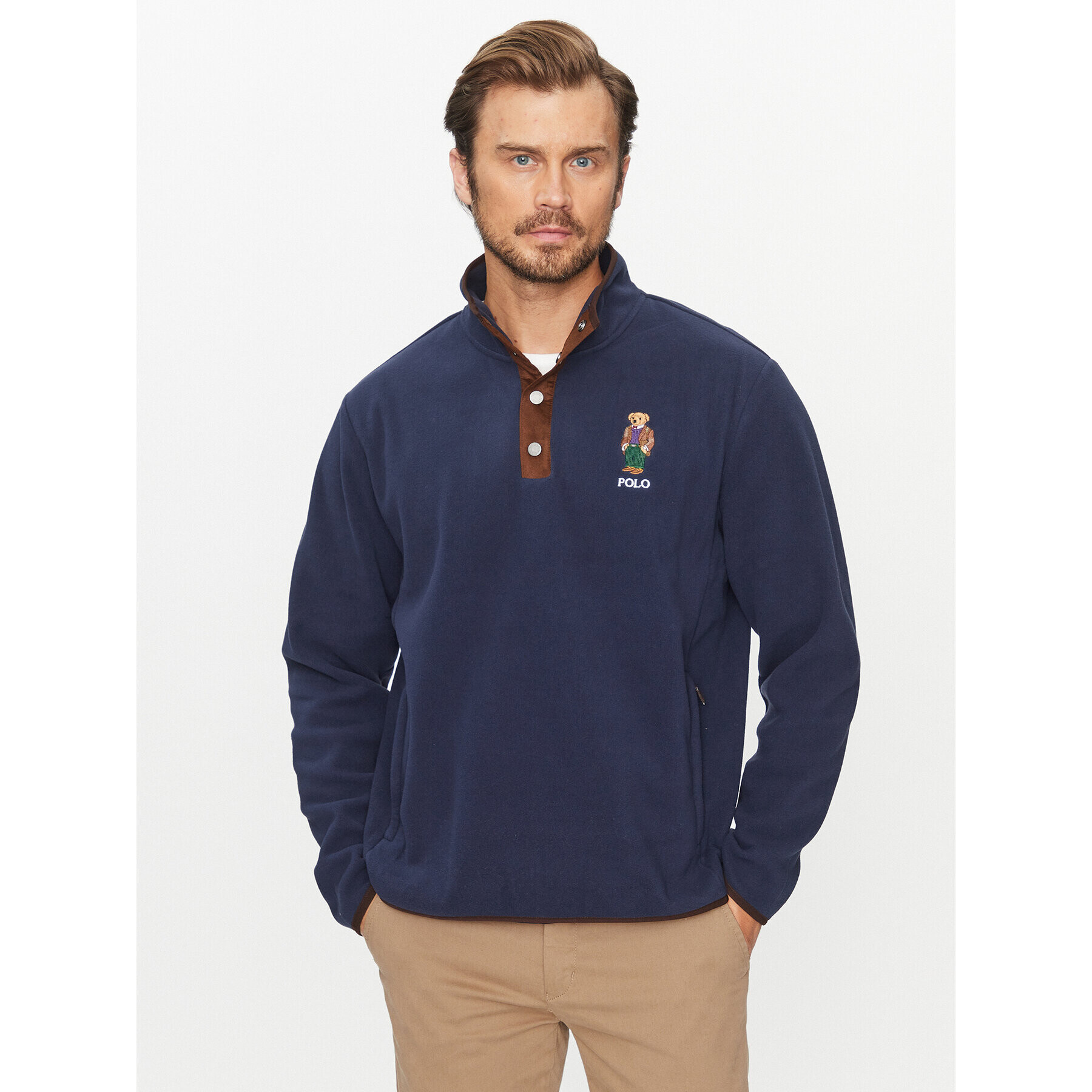 Polo Ralph Lauren Bluză 710930549001 Bleumarin Regular Fit - Pled.ro