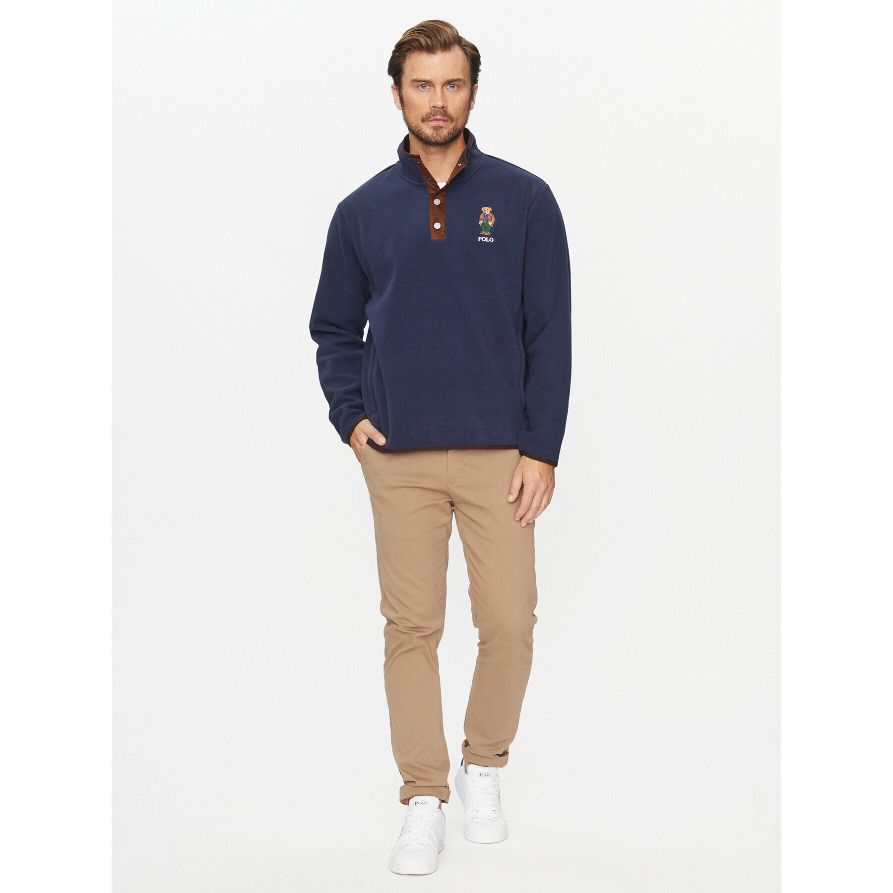 Polo Ralph Lauren Bluză 710930549001 Bleumarin Regular Fit - Pled.ro