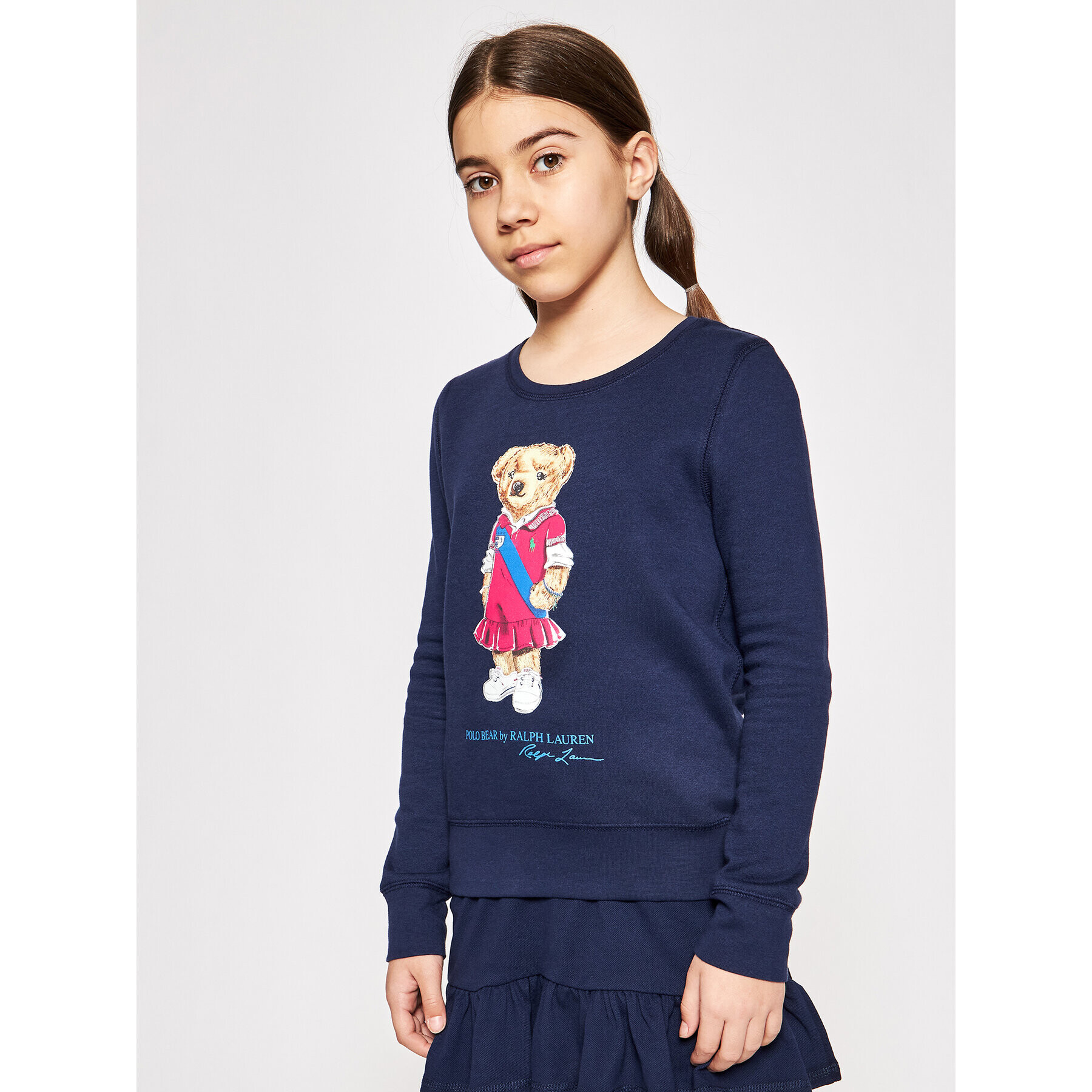 Polo Ralph Lauren Bluză Bear Fleece 313837228001 Bleumarin Regular Fit - Pled.ro