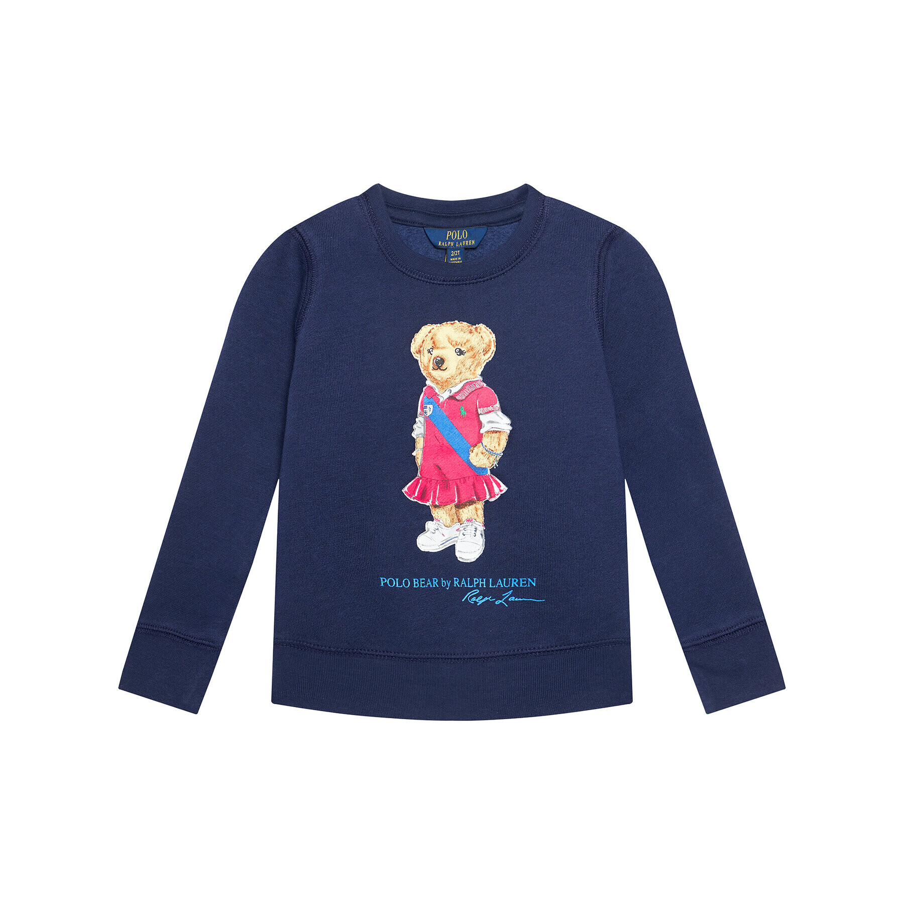 Polo Ralph Lauren Bluză Bear Fleece 313837228001 Bleumarin Regular Fit - Pled.ro