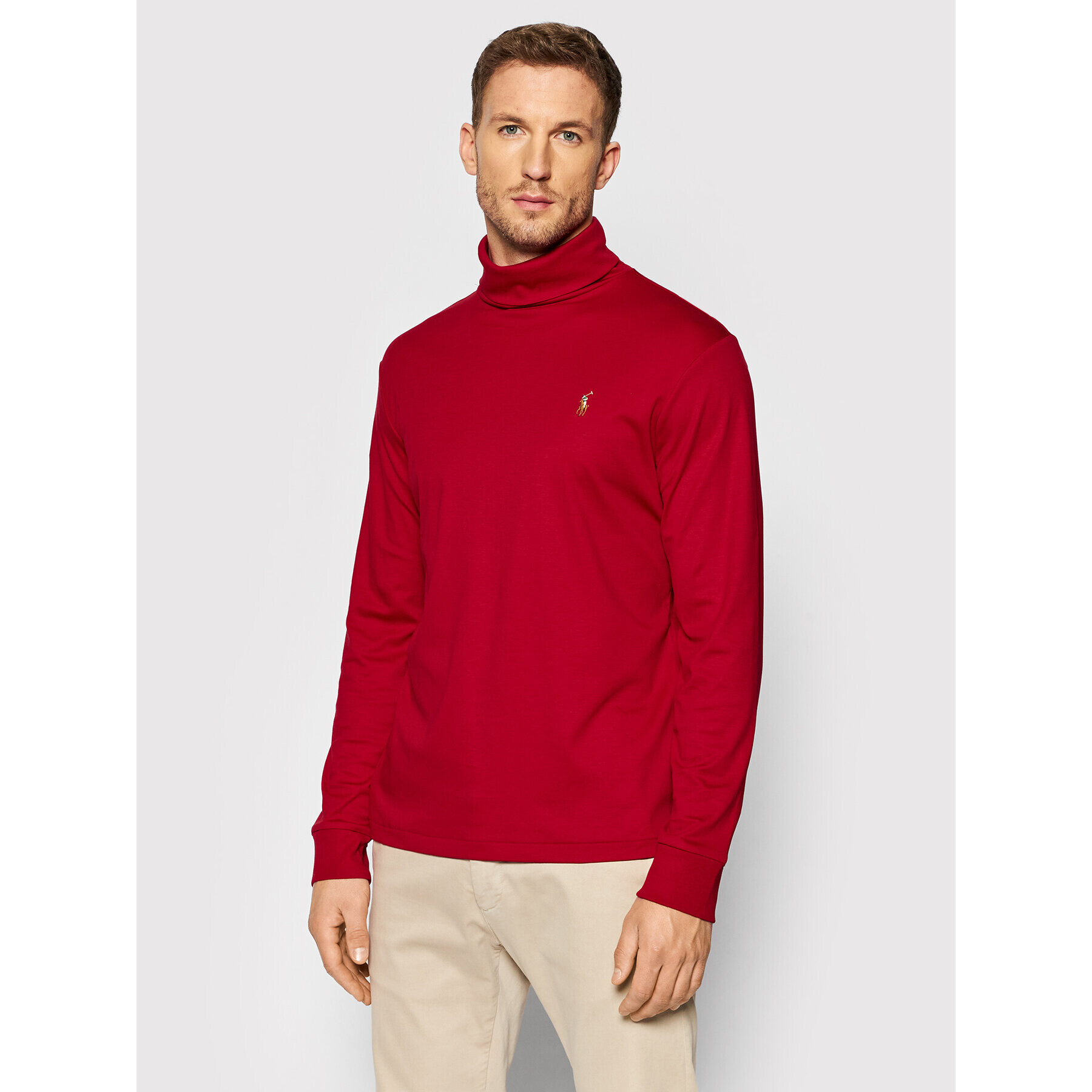 Polo Ralph Lauren Bluză cu gât 710760126012 Roșu Regular Fit - Pled.ro