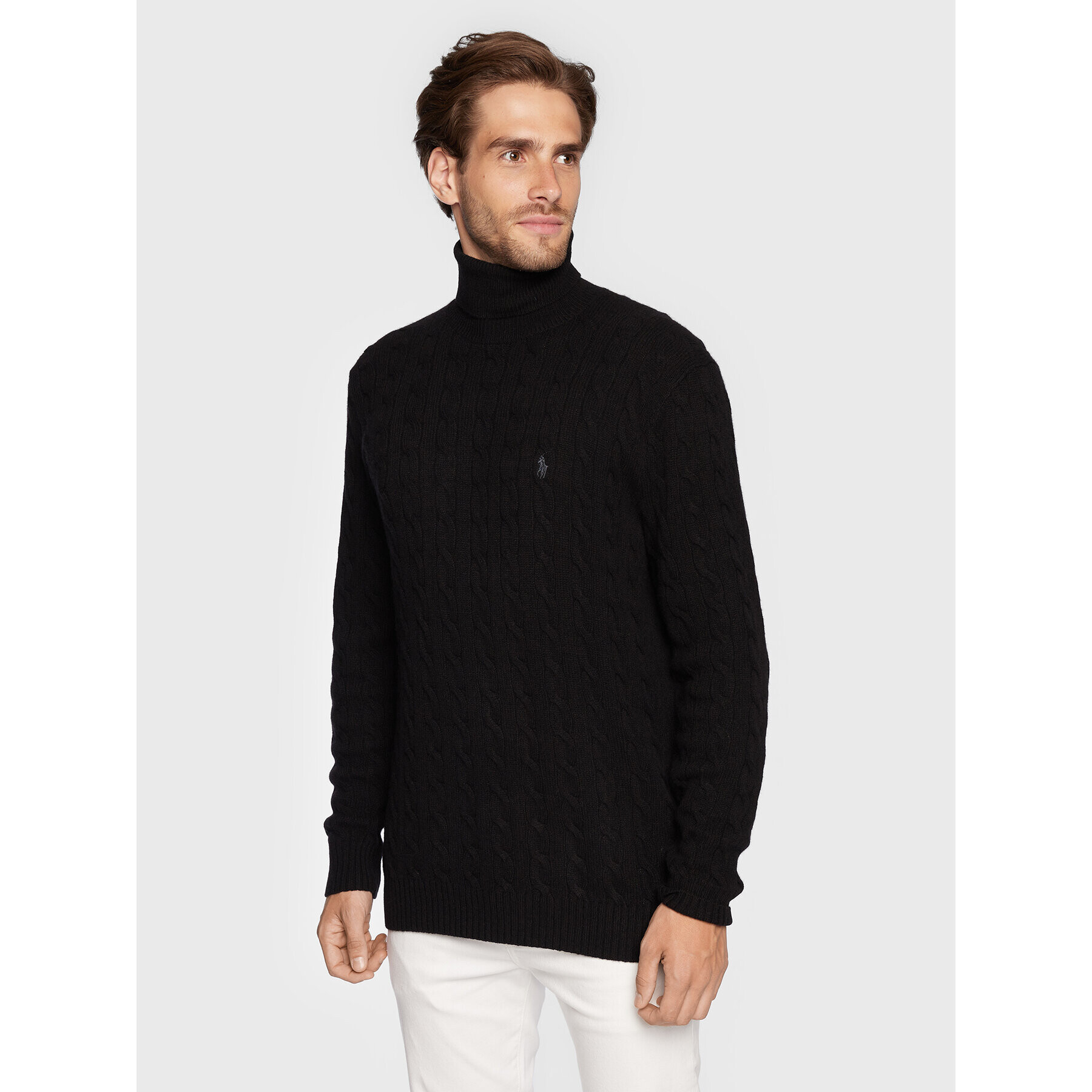 Polo Ralph Lauren Bluză cu gât 710876836002 Negru Regular Fit - Pled.ro