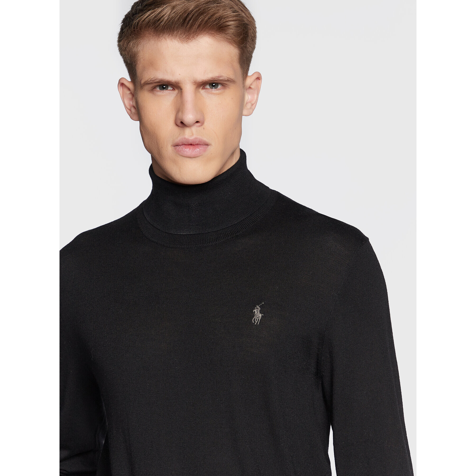 Polo Ralph Lauren Bluză cu gât 710876851001 Negru Regular Fit - Pled.ro