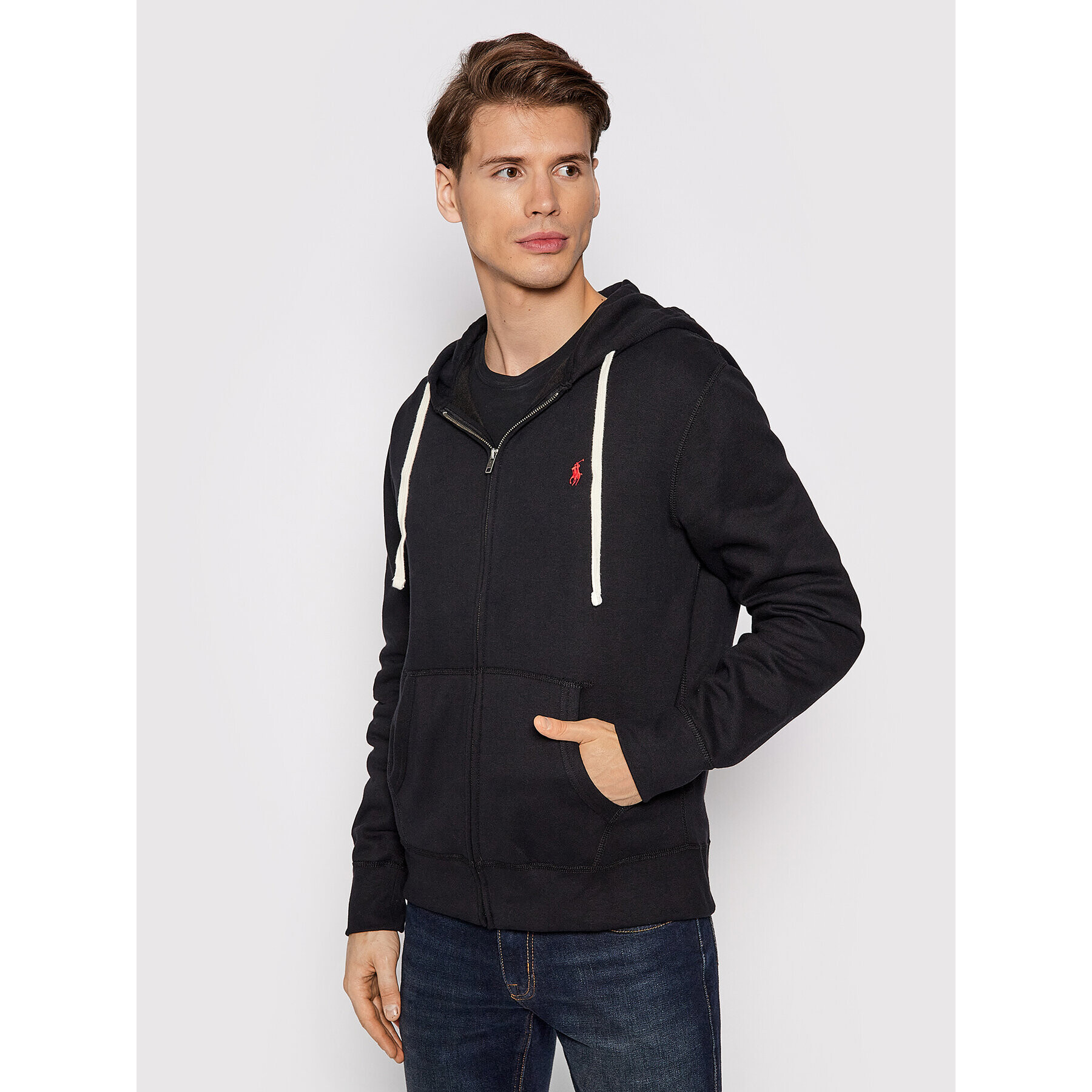 Polo Ralph Lauren Bluză Fleece 710813297001 Negru Regular Fit - Pled.ro