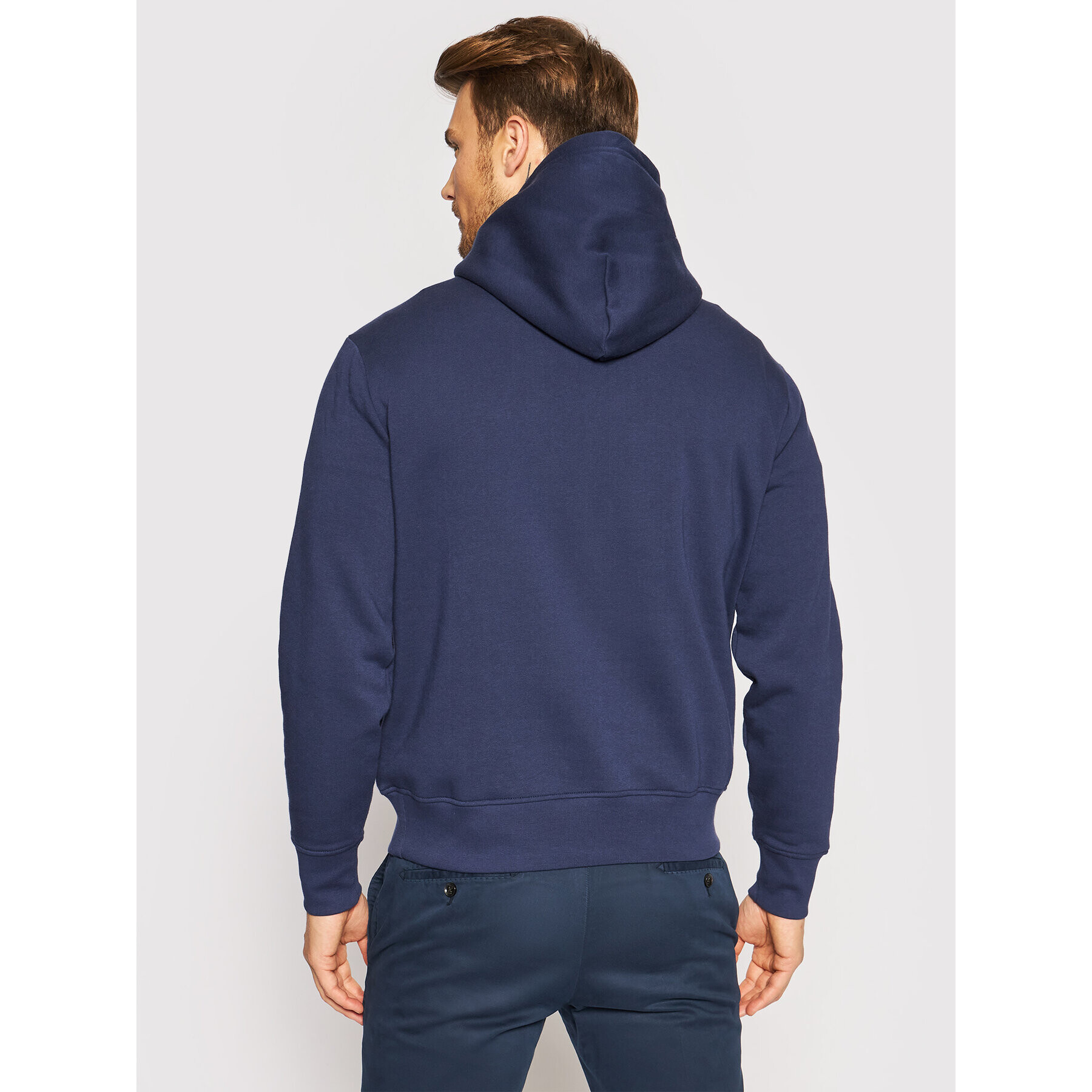 Polo Ralph Lauren Bluză Graphic Fleece 710843383001 Bleumarin Regular Fit - Pled.ro