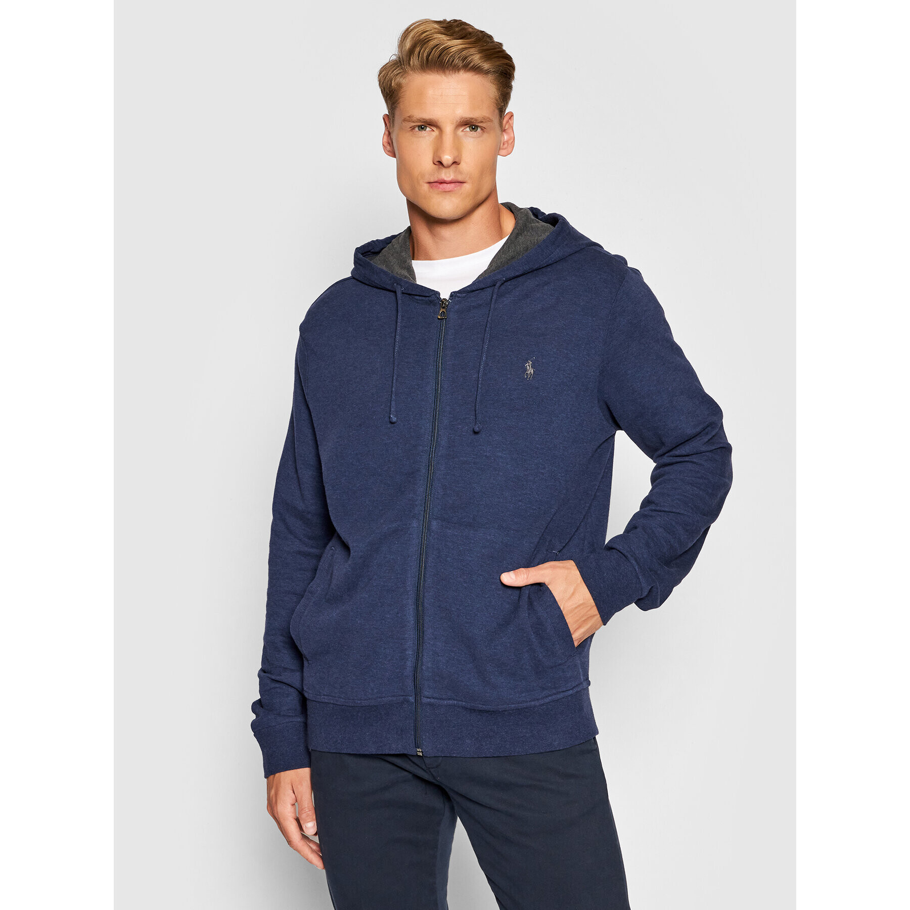 Polo Ralph Lauren Bluză Lsl 710760086011 Bleumarin Regular Fit - Pled.ro