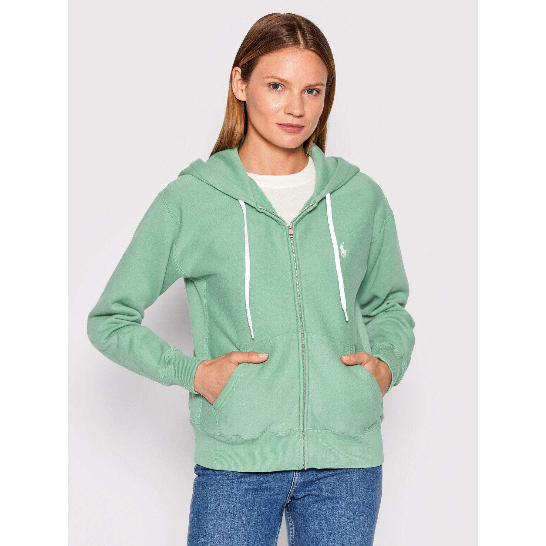 Polo Ralph Lauren Bluză 211794396016 Verde Regular Fit - Pled.ro