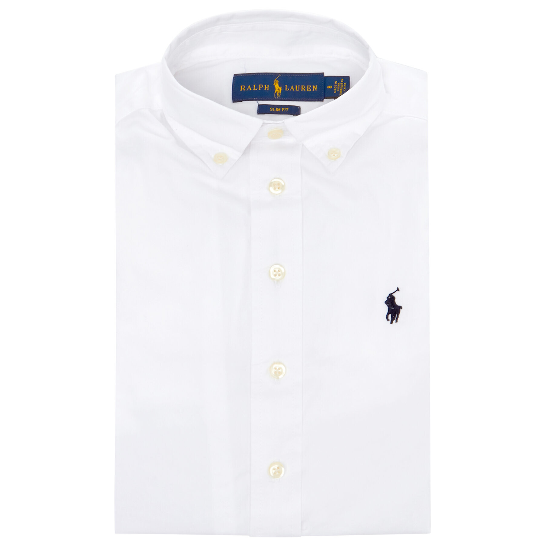 Polo Ralph Lauren Cămașă 323819238001 Alb Slim Fit - Pled.ro