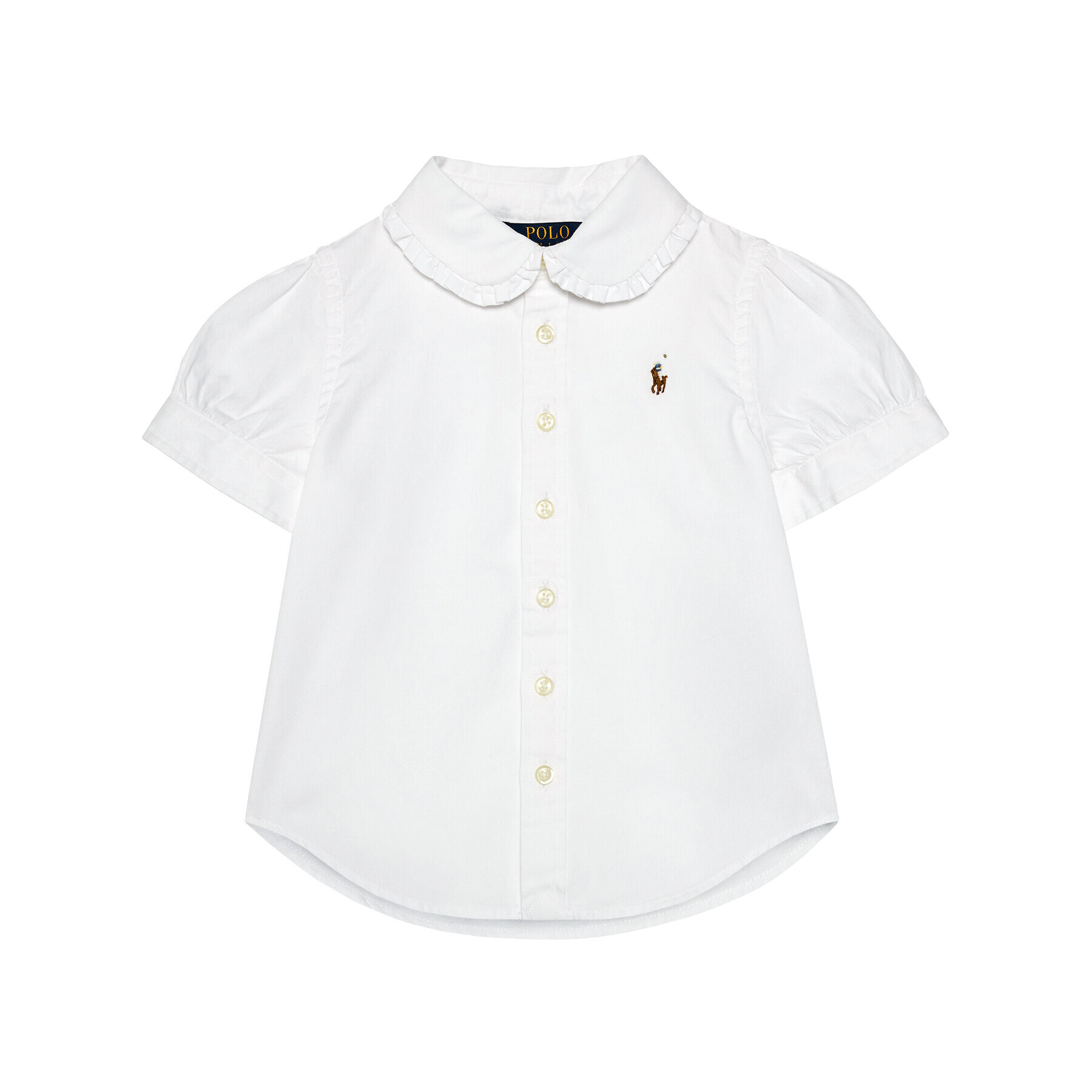 Polo Ralph Lauren Cămașă Solid Oxford 312680346001 Alb Regular Fit - Pled.ro