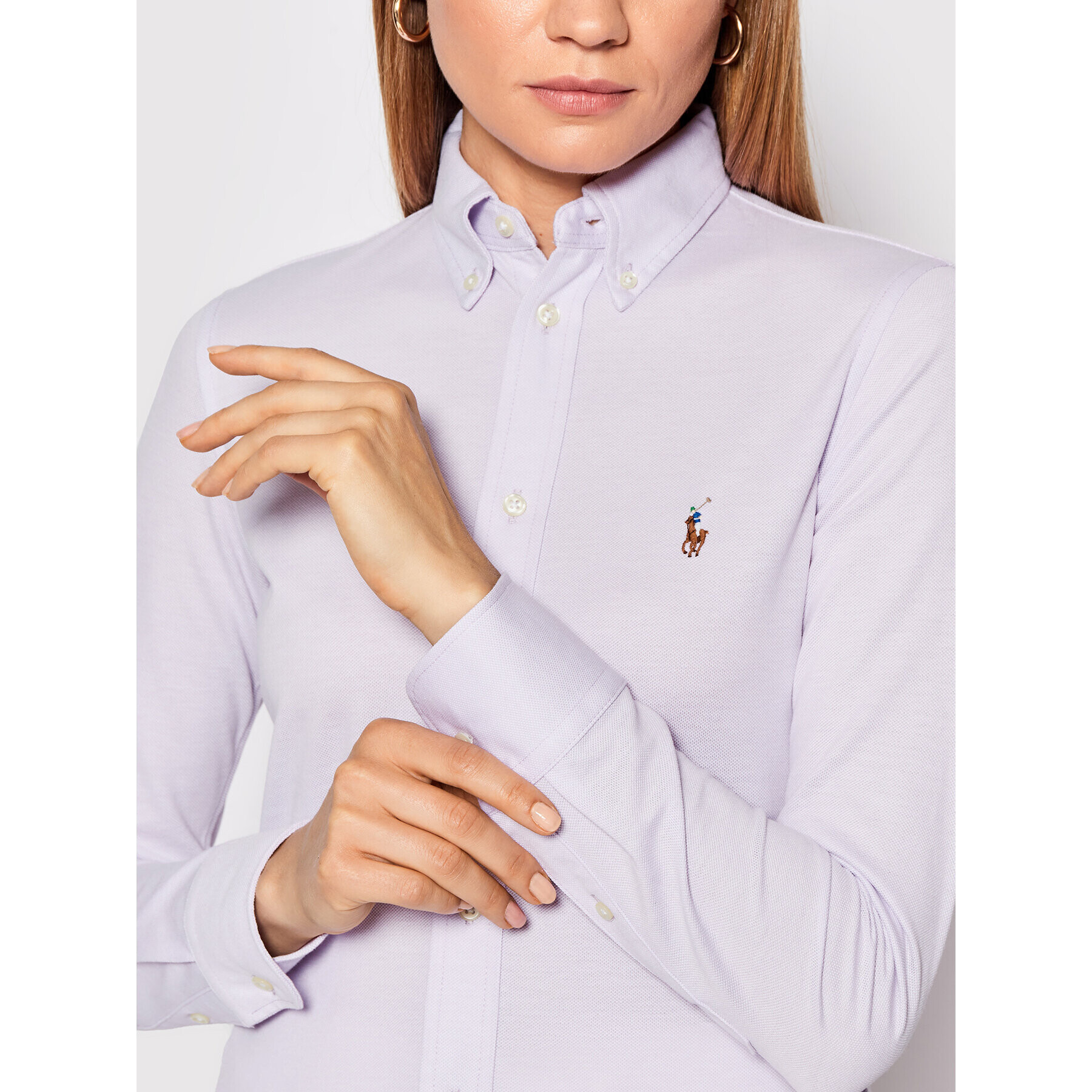 Polo Ralph Lauren Cămașă 211664427035 Violet Regular Fit - Pled.ro