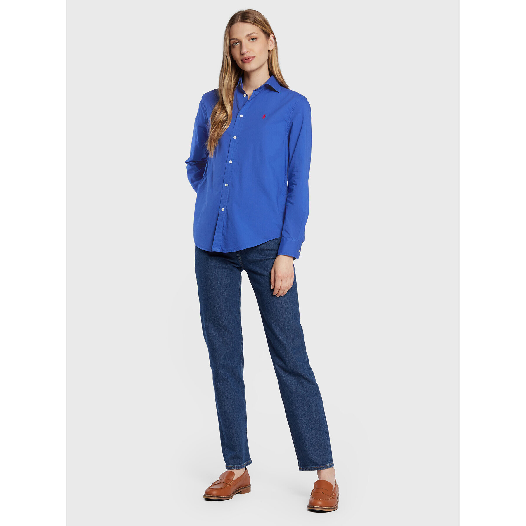 Polo Ralph Lauren Cămașă 211841951014 Albastru Relaxed Fit - Pled.ro