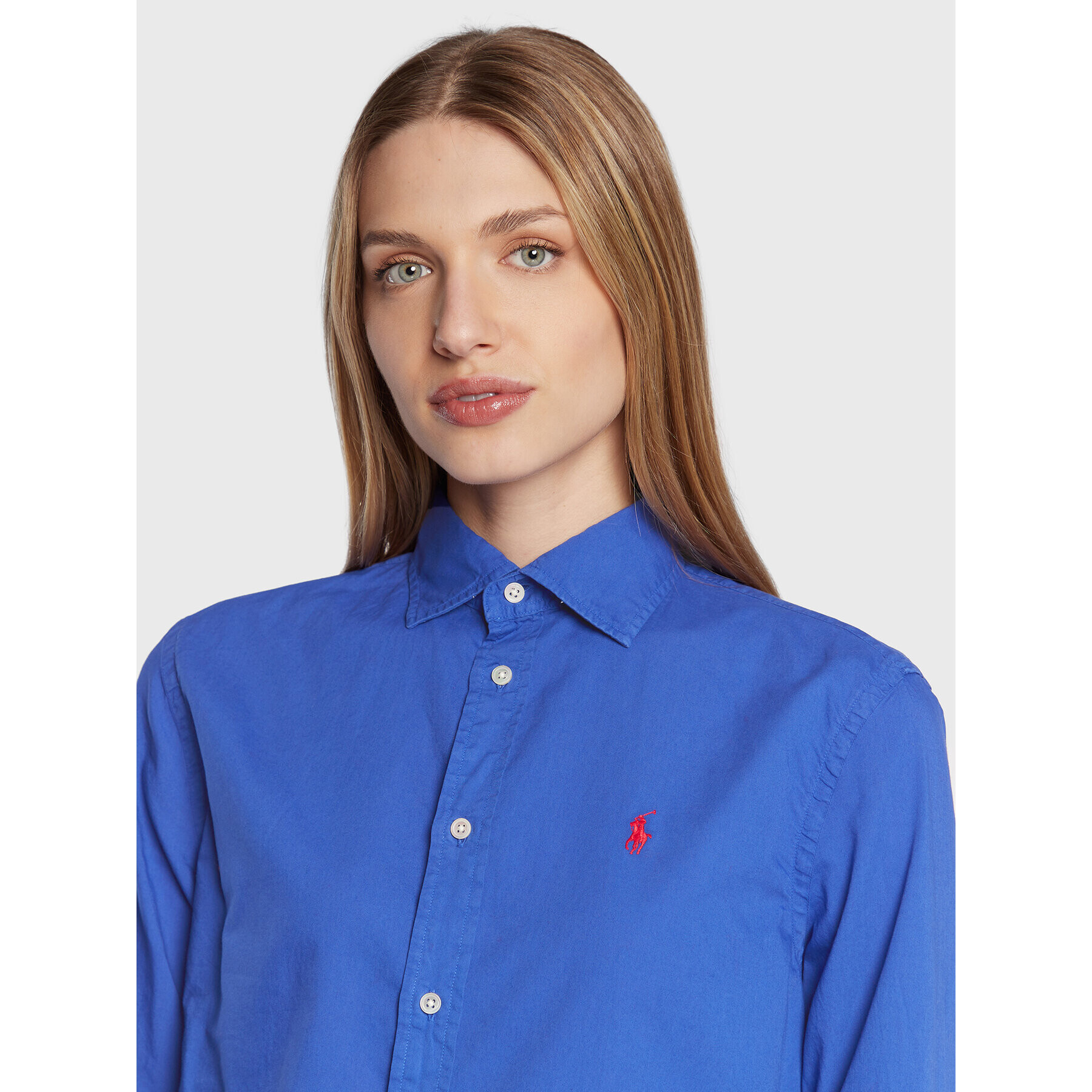 Polo Ralph Lauren Cămașă 211841951014 Albastru Relaxed Fit - Pled.ro