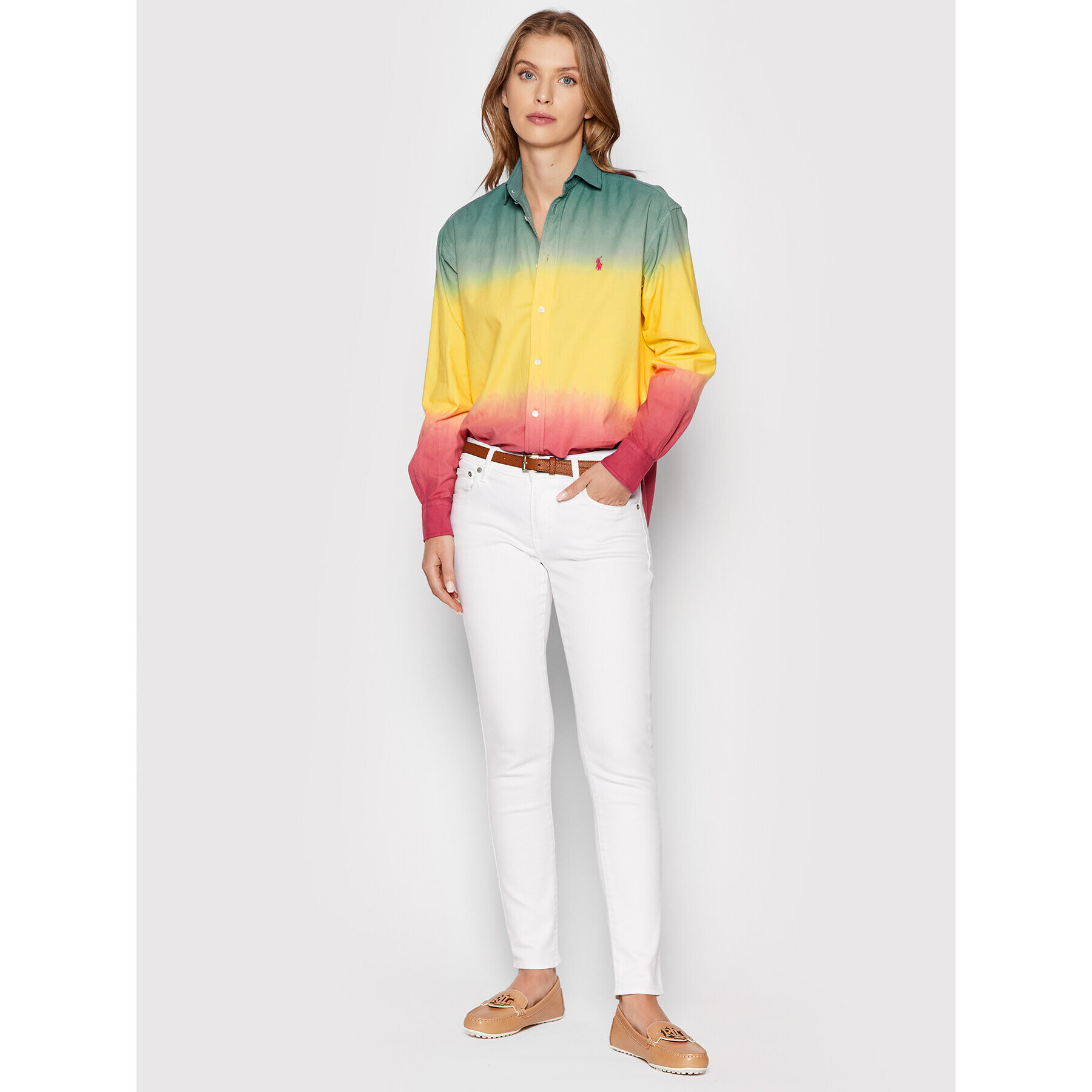 Polo Ralph Lauren Cămașă 211859355001 Colorat Relaxed Fit - Pled.ro