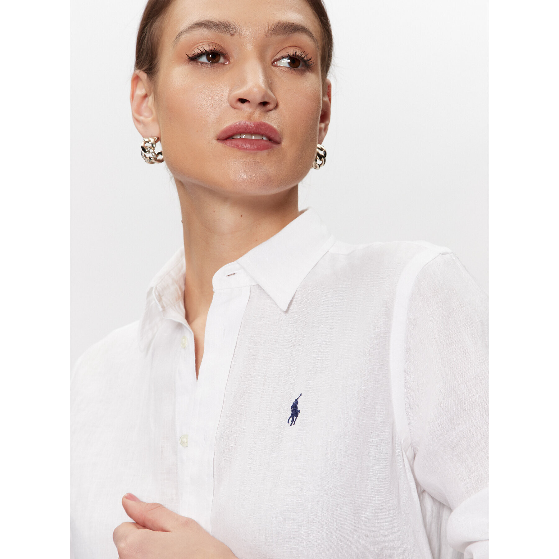 Polo Ralph Lauren Cămașă 211920516006 Alb Relaxed Fit - Pled.ro