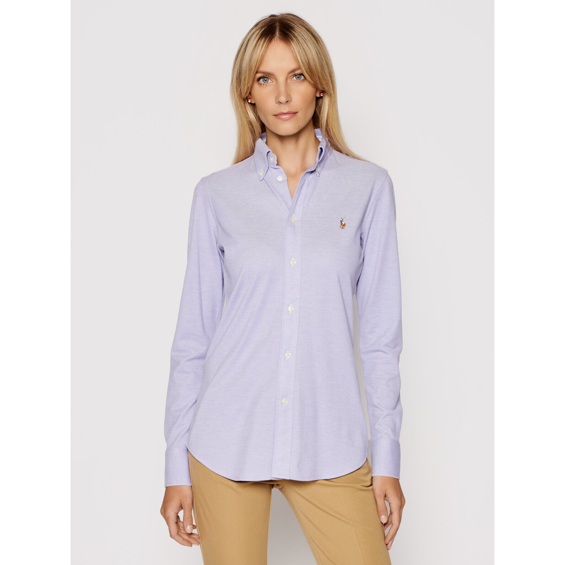 Polo Ralph Lauren Cămașă Lsl 211664427013 Violet Regular Fit - Pled.ro