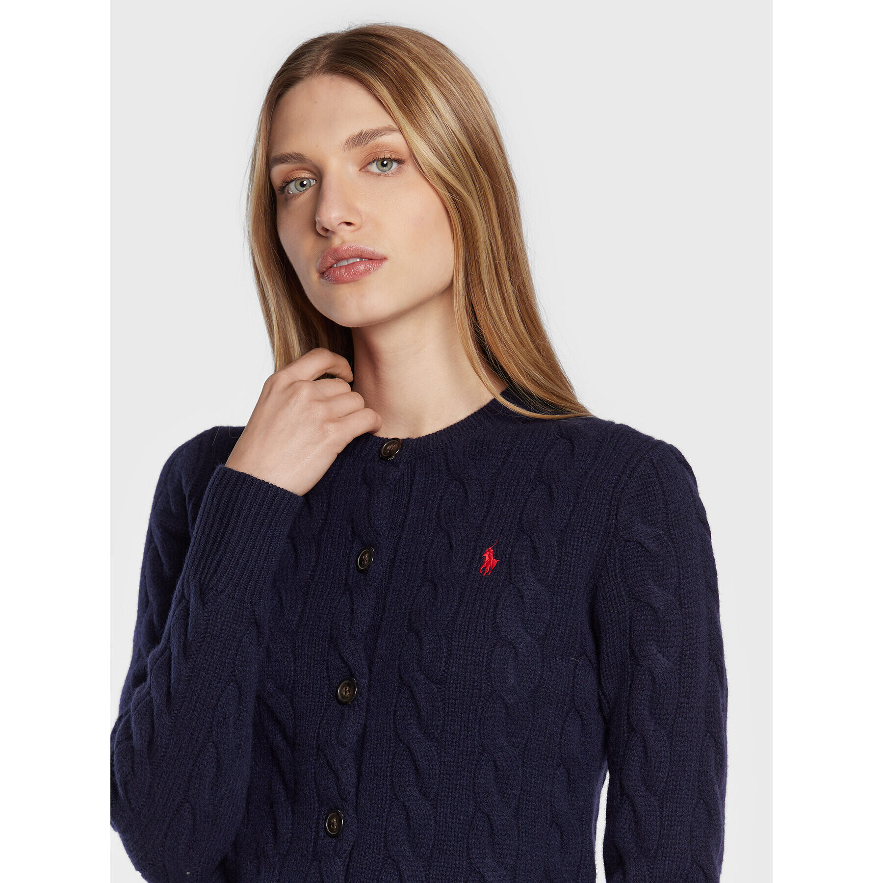 Polo Ralph Lauren Cardigan 211873373003 Bleumarin Regular Fit - Pled.ro