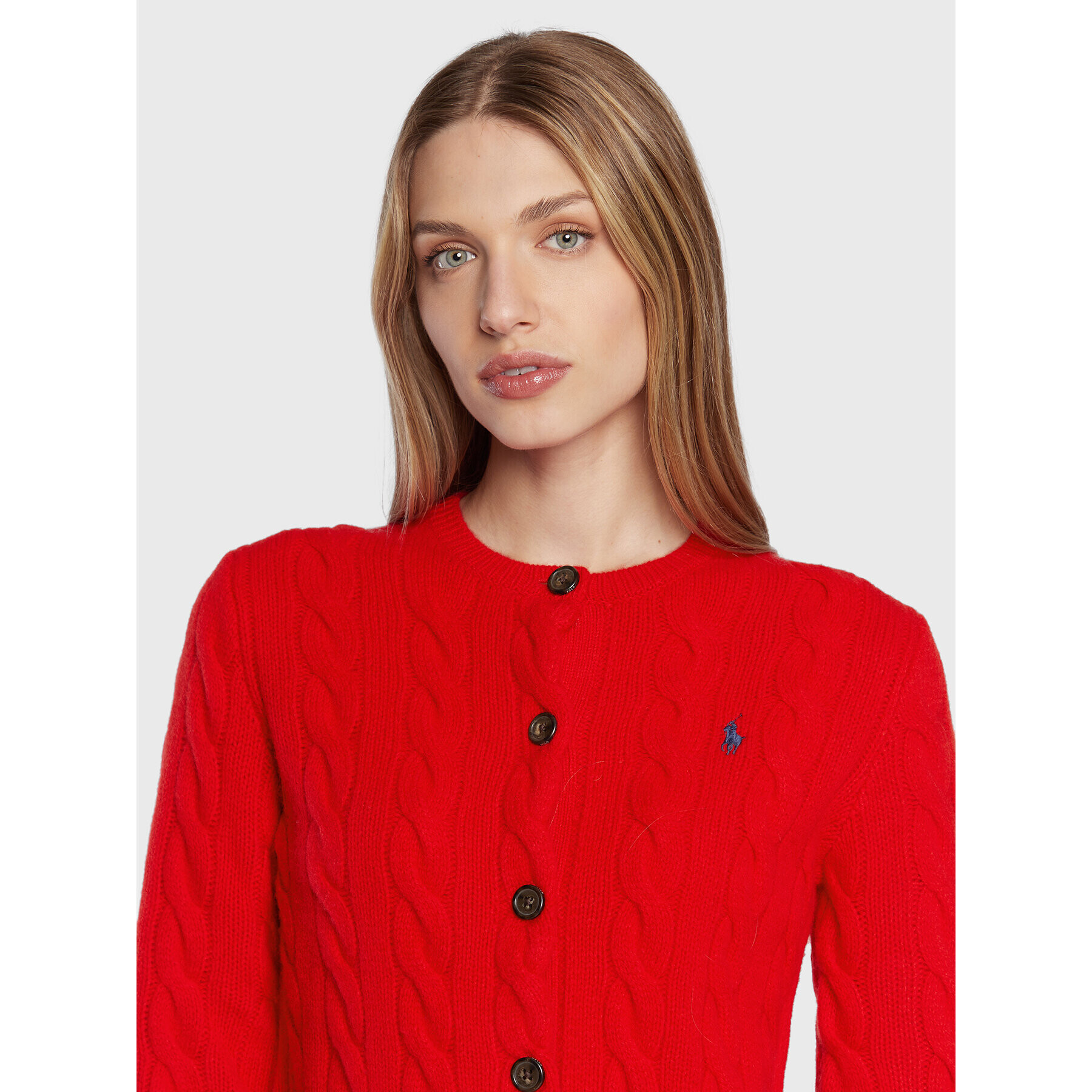 Polo Ralph Lauren Cardigan 211873373004 Roșu Regular Fit - Pled.ro