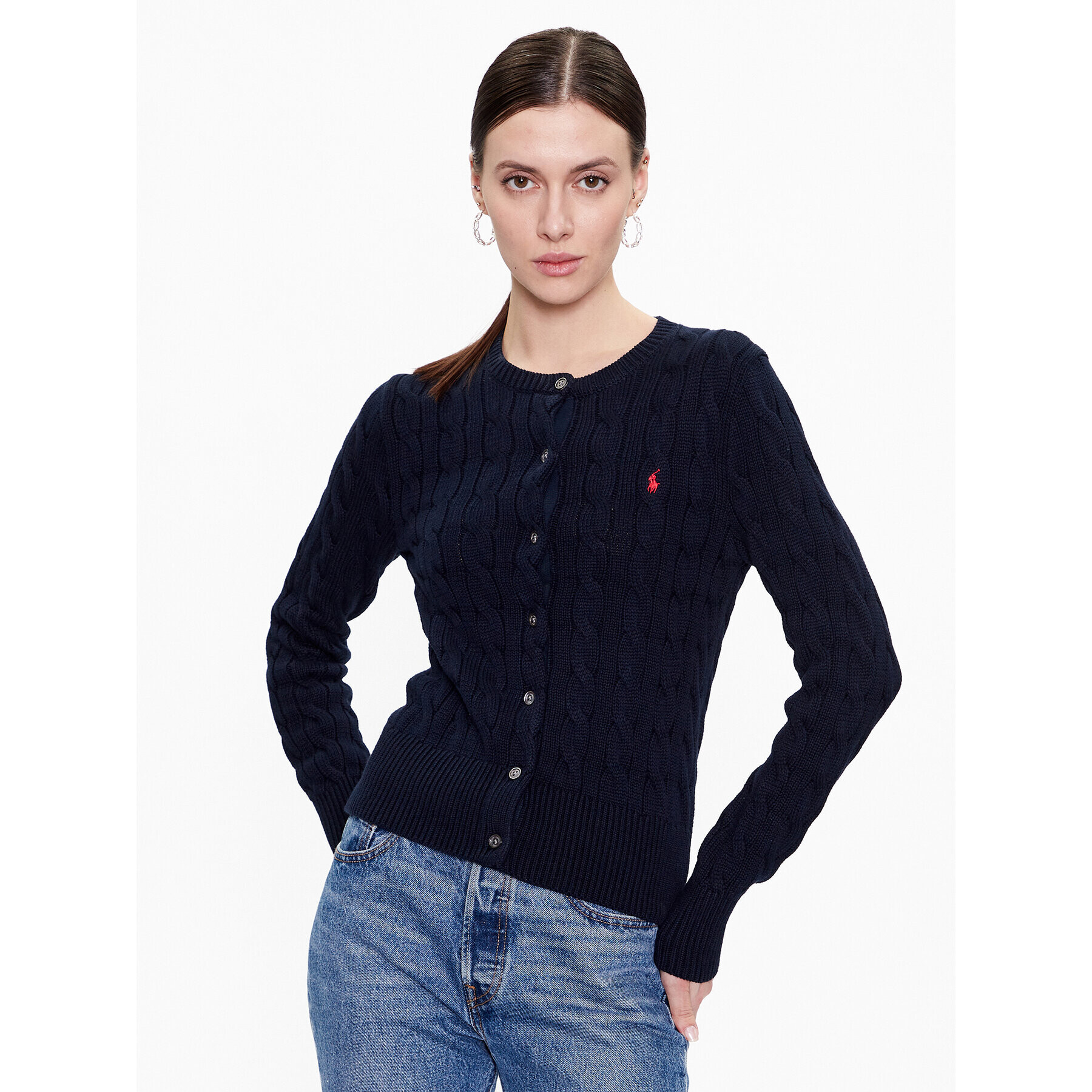 Polo Ralph Lauren Cardigan 211891643002 Bleumarin Regular Fit - Pled.ro