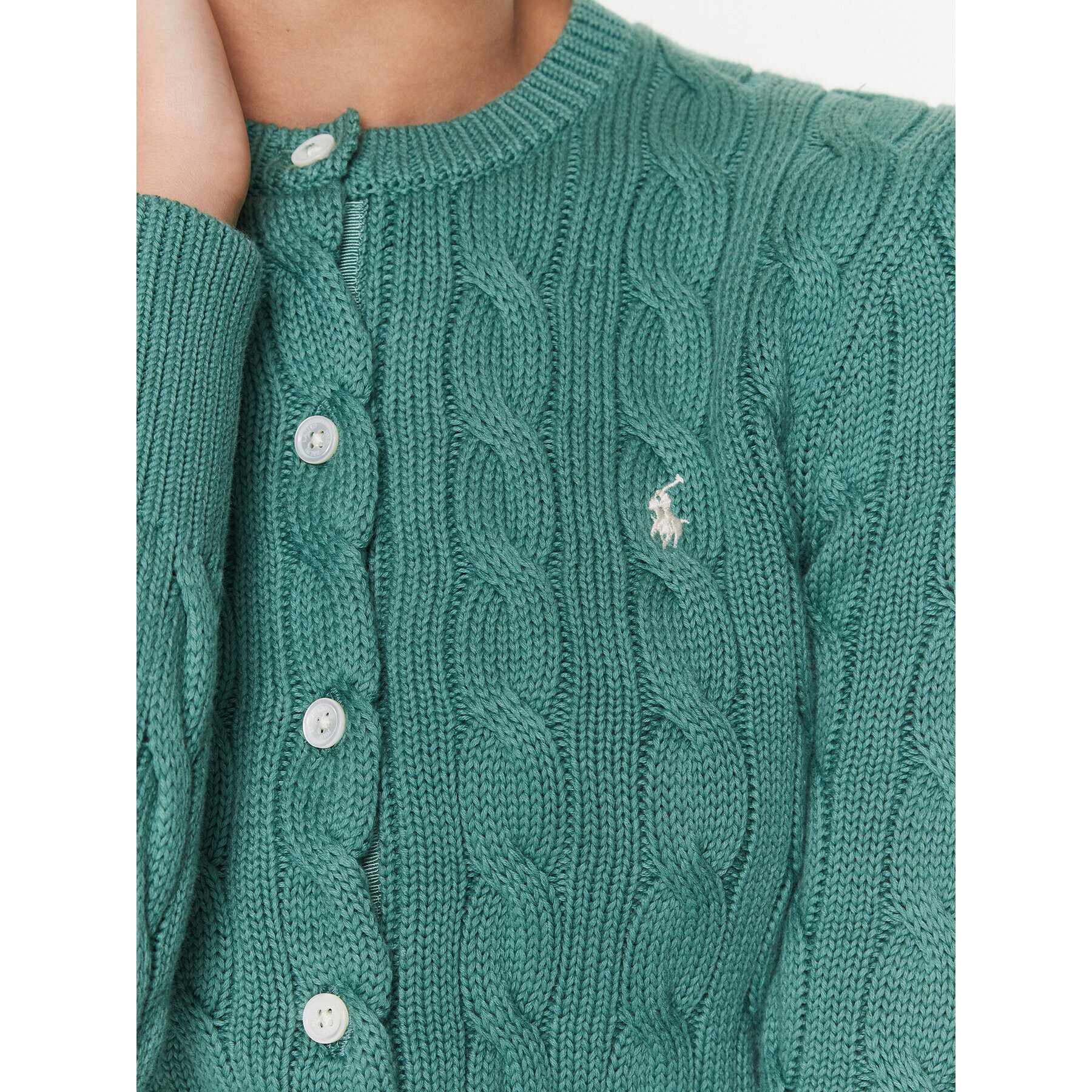 Polo Ralph Lauren Cardigan 211891643005 Verde Regular Fit - Pled.ro